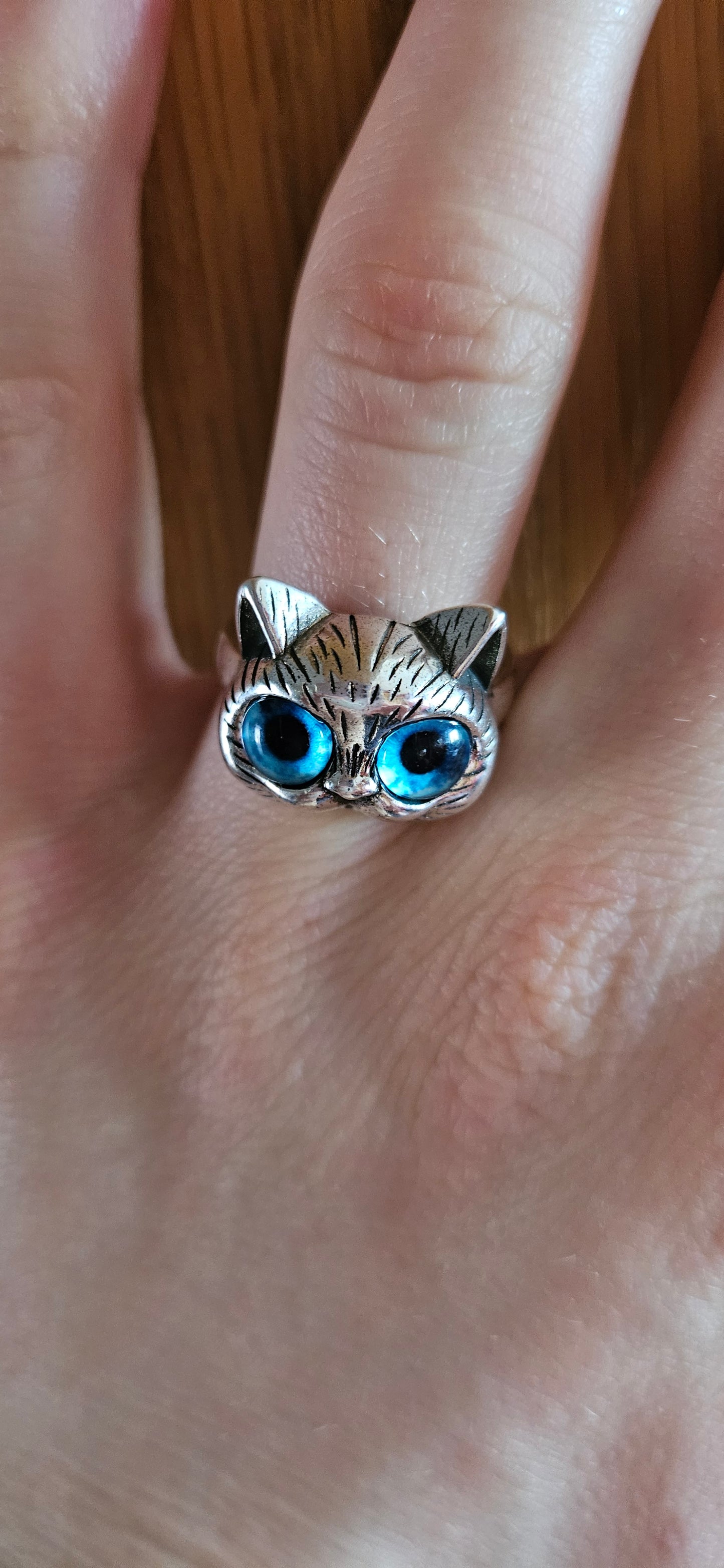 Ring für Katzen Liebhaber, Kinder, verstellbar. Modeschmuck