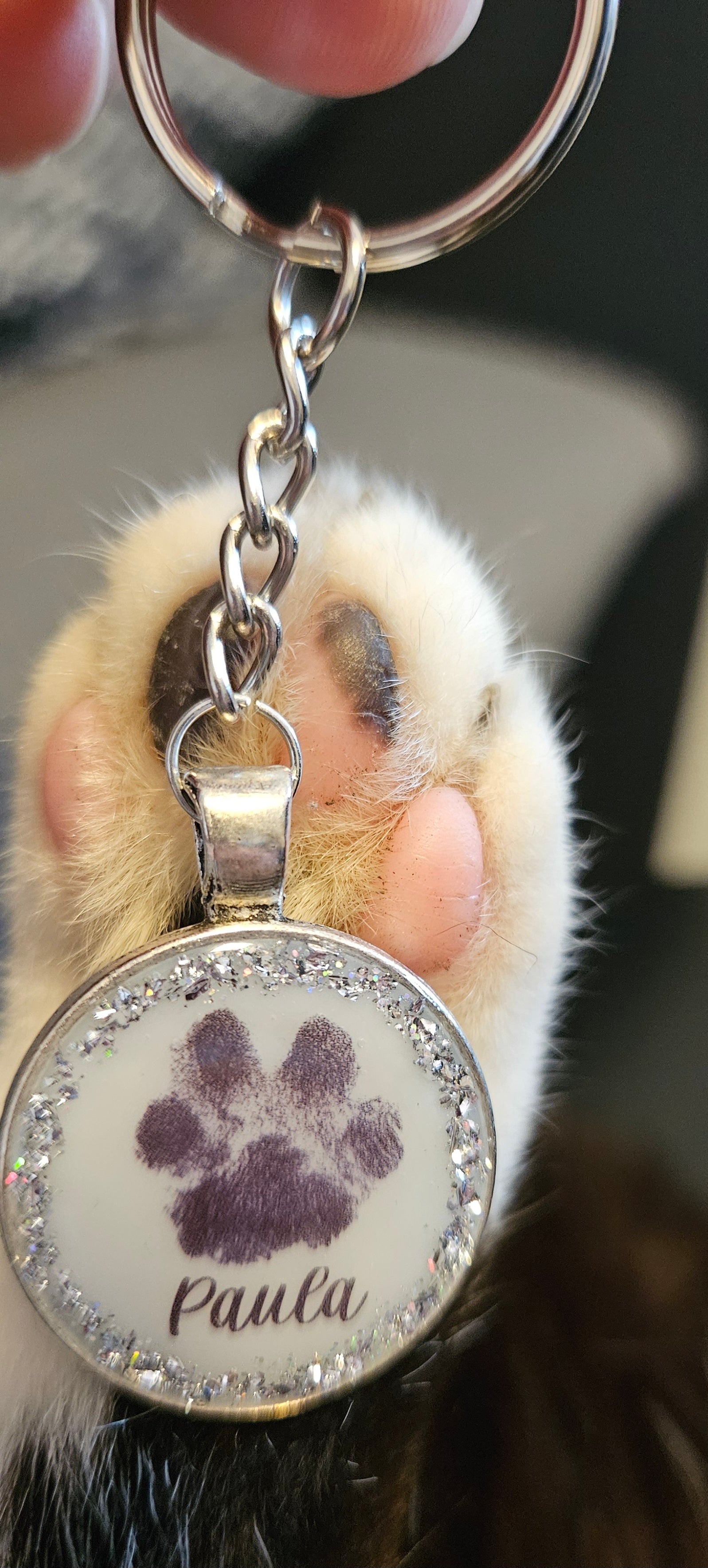 Pendant "Double Heart Happiness" dog, cat, rabbit ...