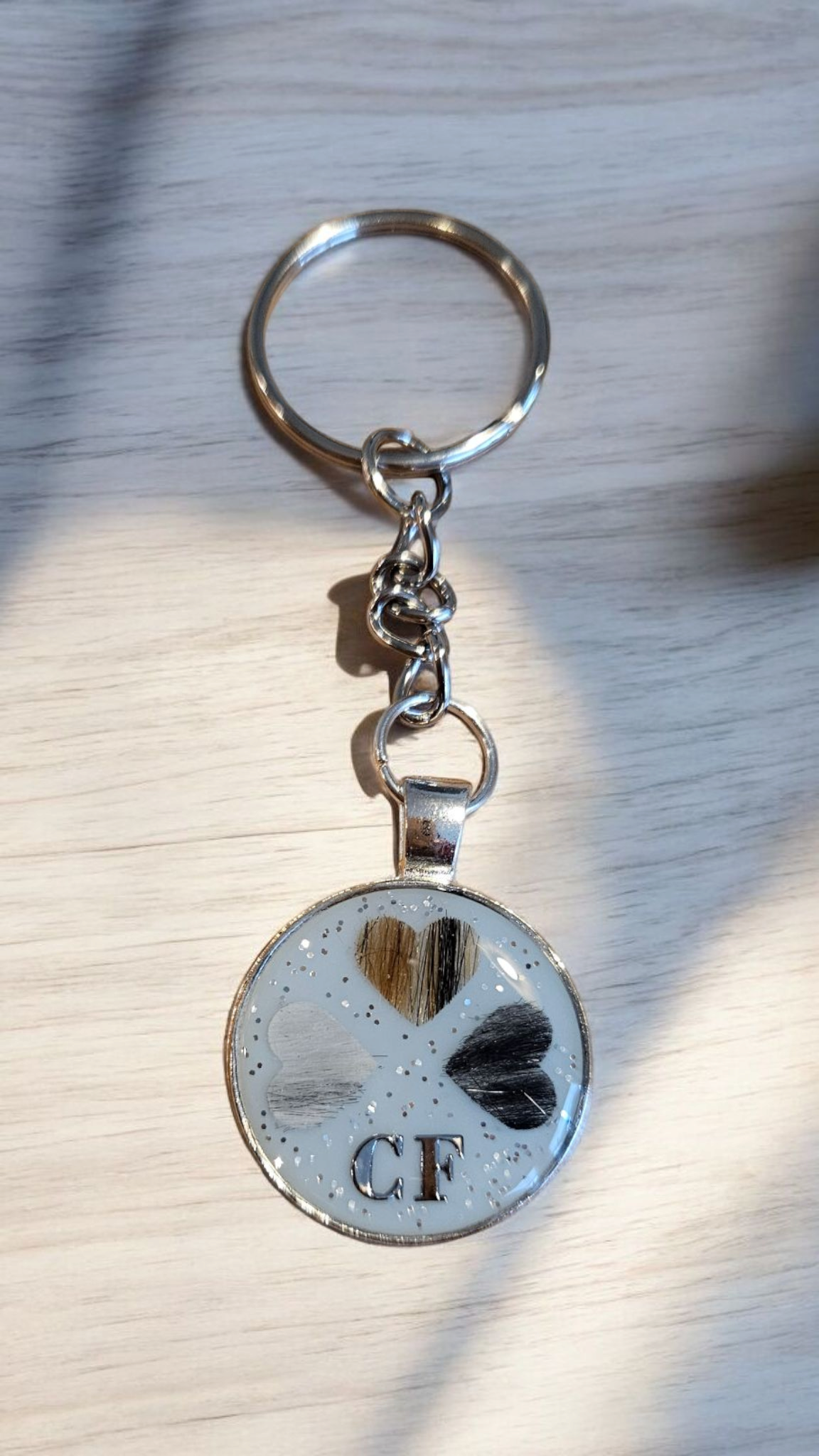 Pendant "Double Heart Happiness" dog, cat, rabbit ...