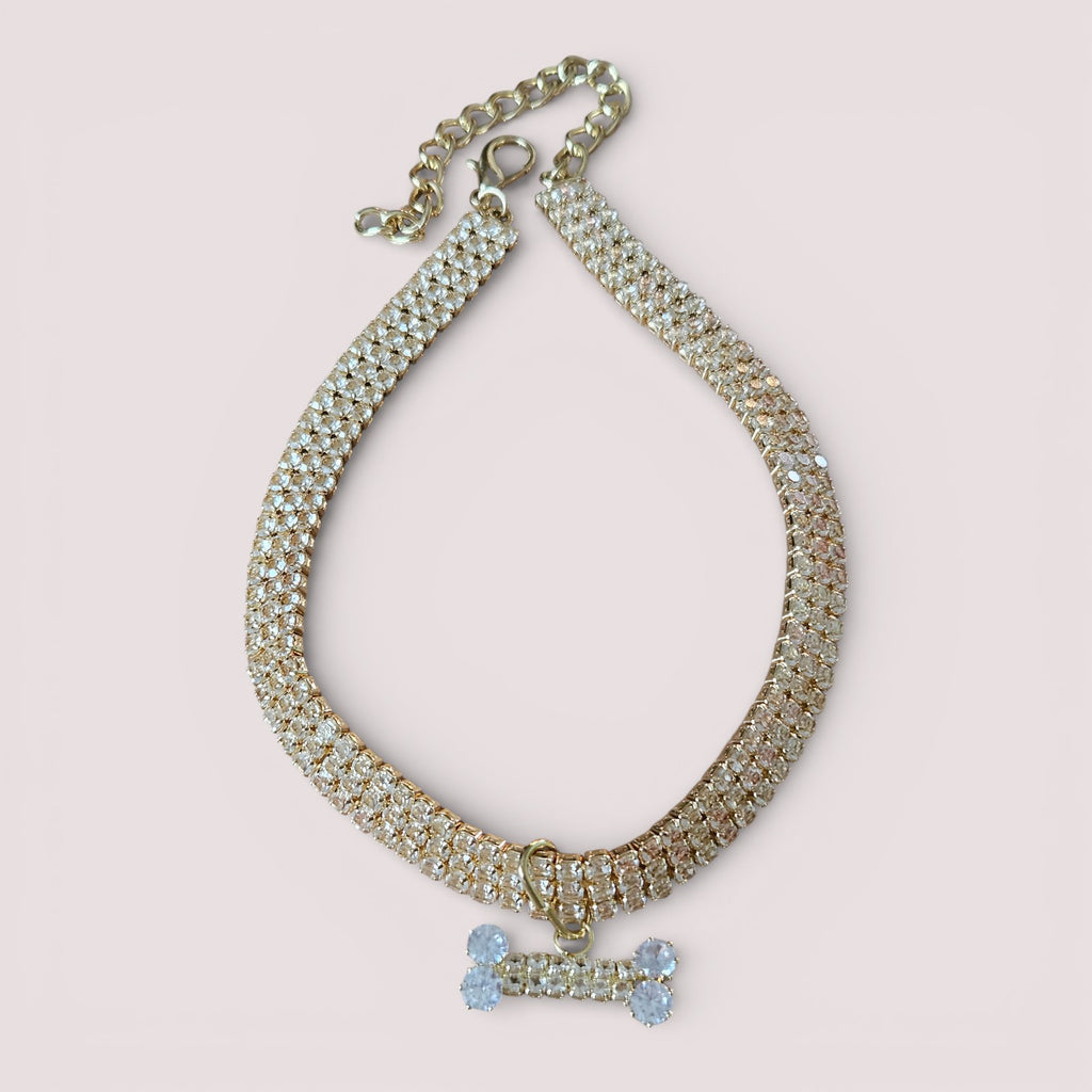 Funkelnde Strass-Steinkette für Hunde in 3 Farben!