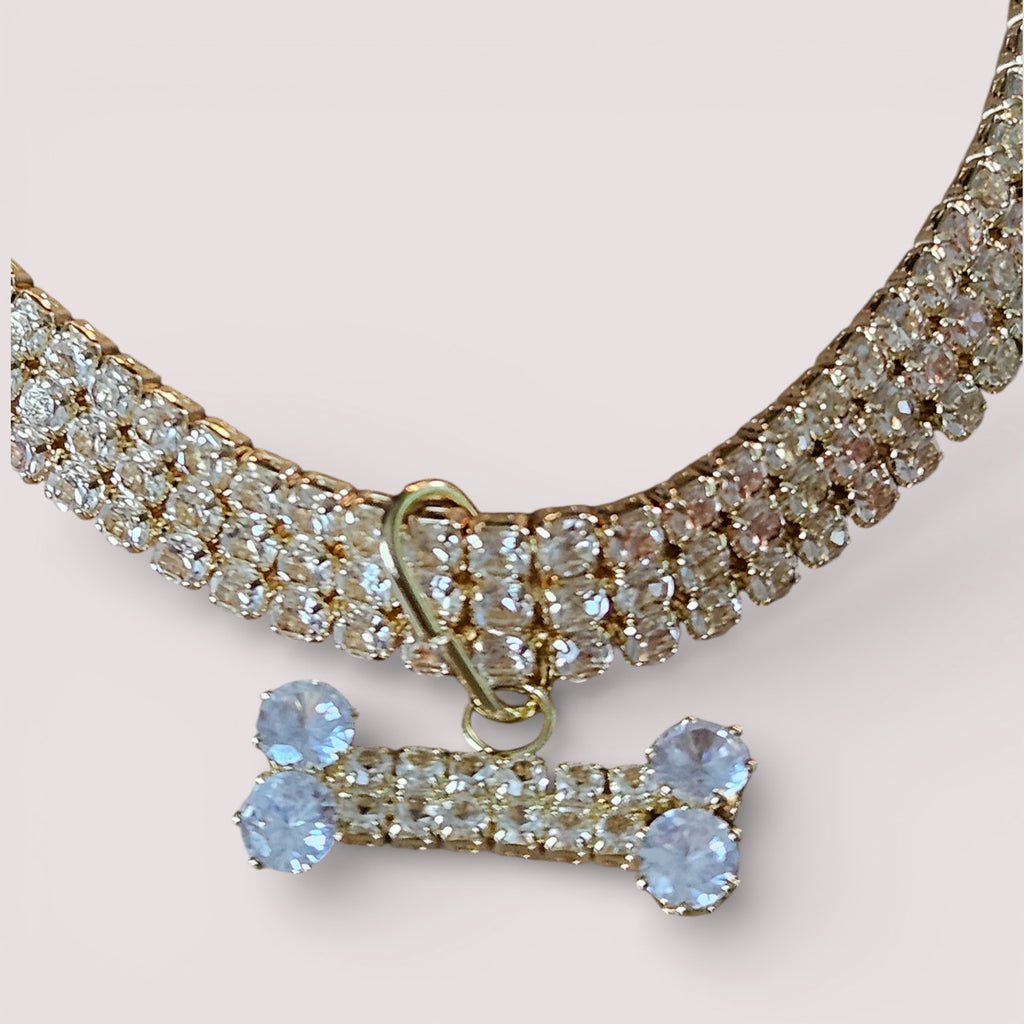 Funkelnde Strass-Steinkette für Hunde in 3 Farben!