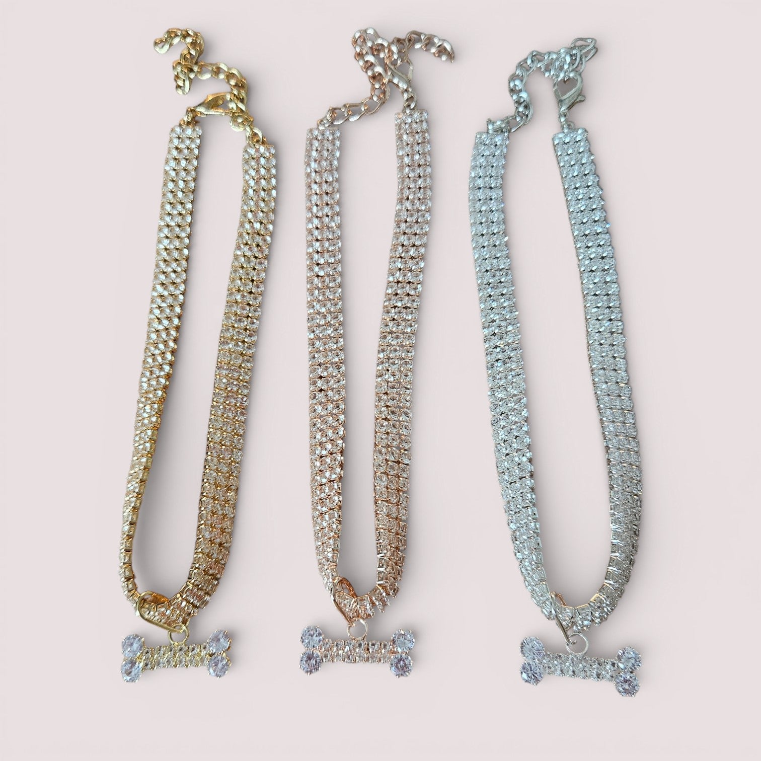 Funkelnde Strass-Steinkette für Hunde in 3 Farben!