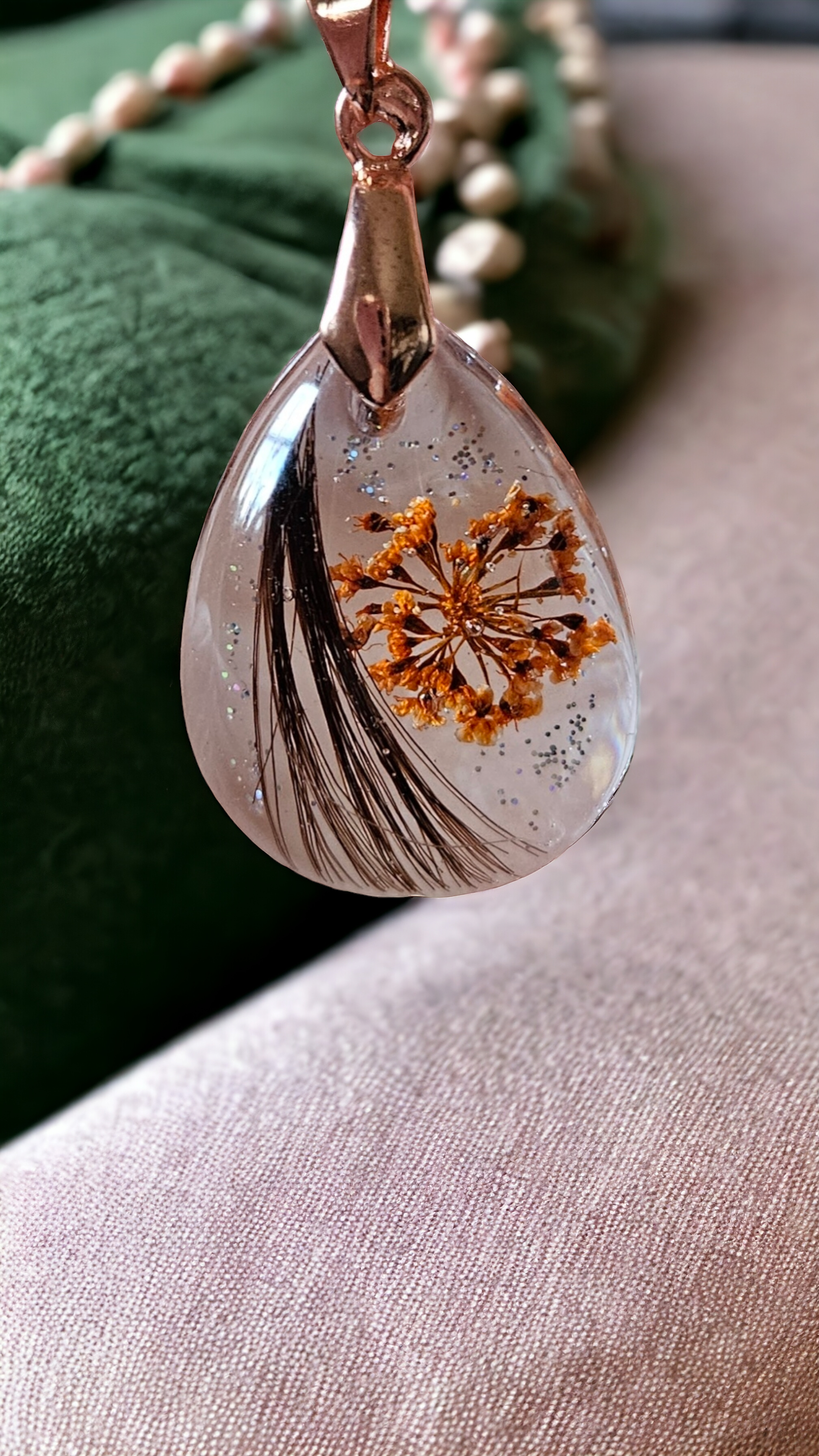 Necklace "Drops" horse, dog, cat, rabbit...