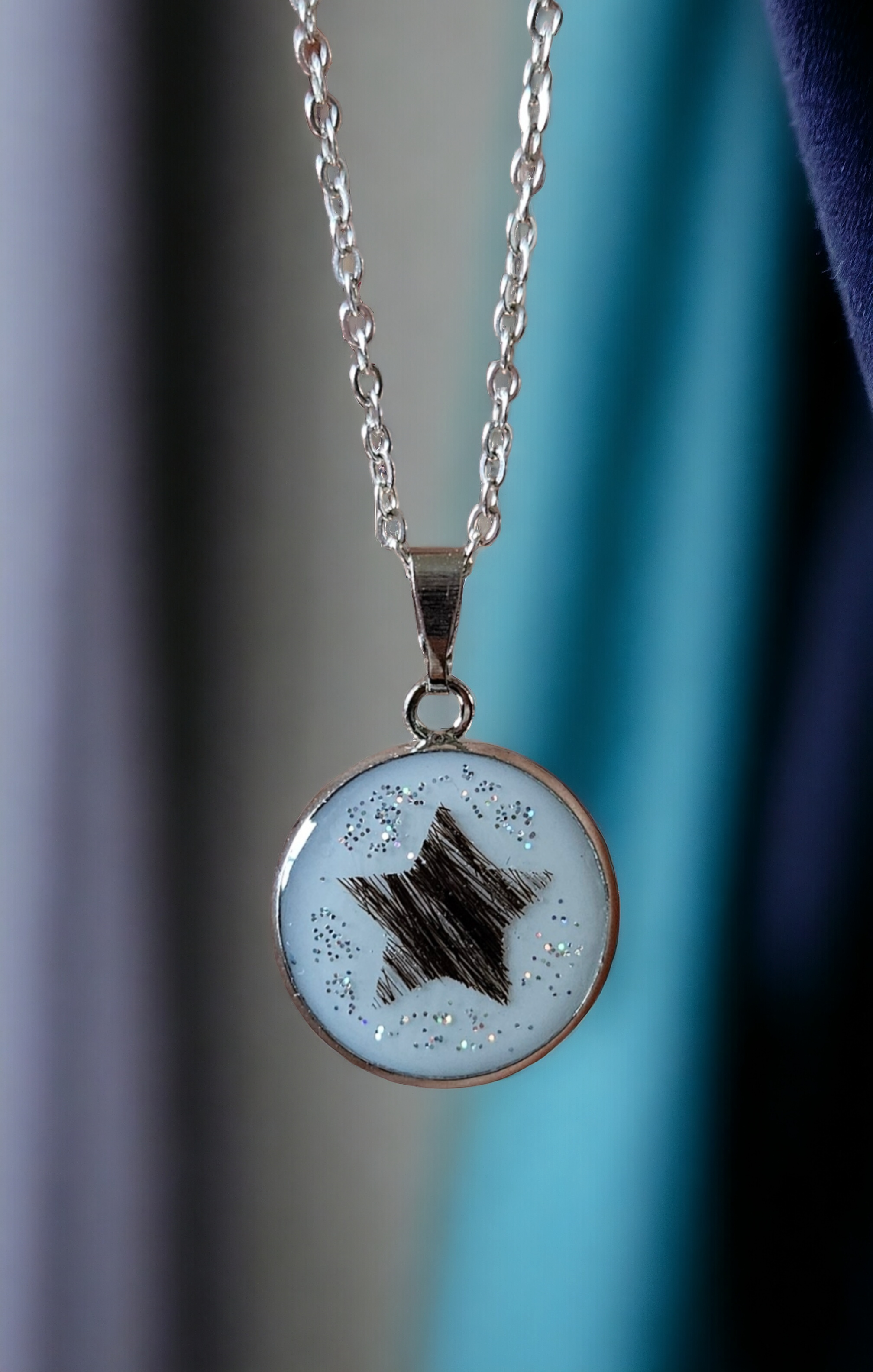 Necklace "Heart or Star" dog, cat, rabbit...