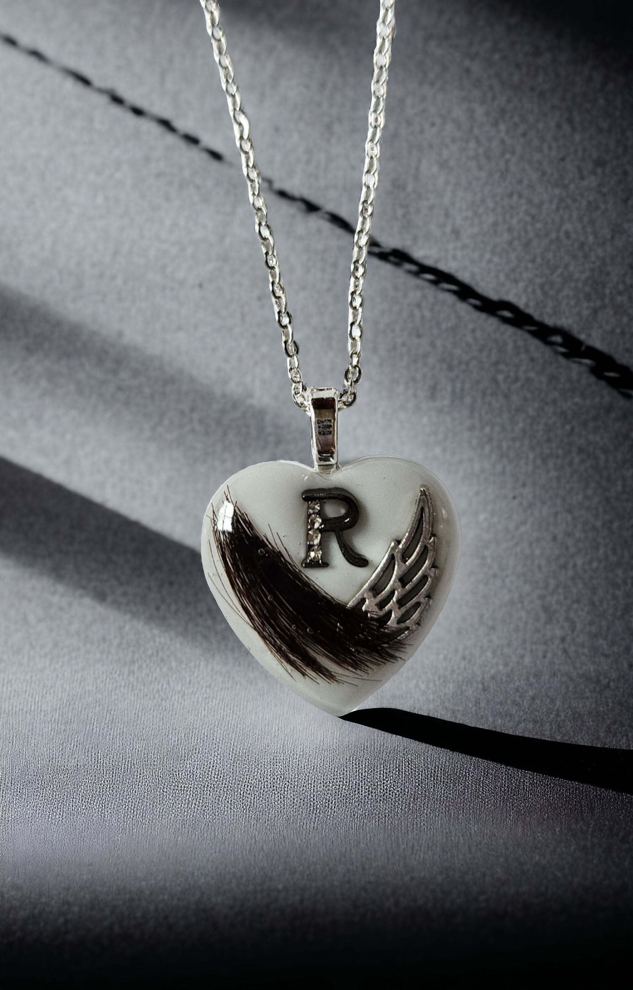 Necklace "Heart Wings" horse, dog, cat, rabbit...