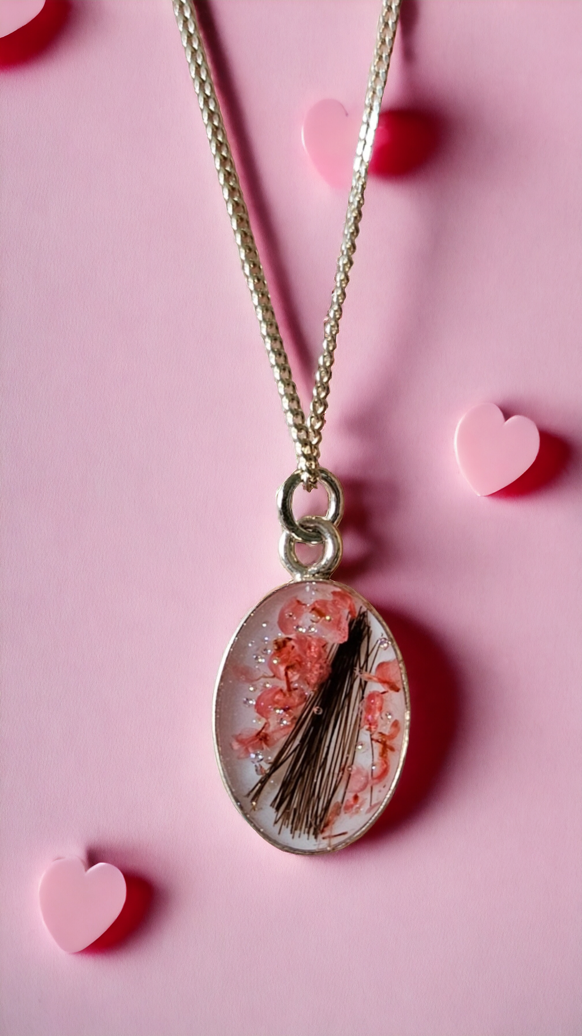 Real animal love "Oval necklace" dog, cat, horse, rabbit...