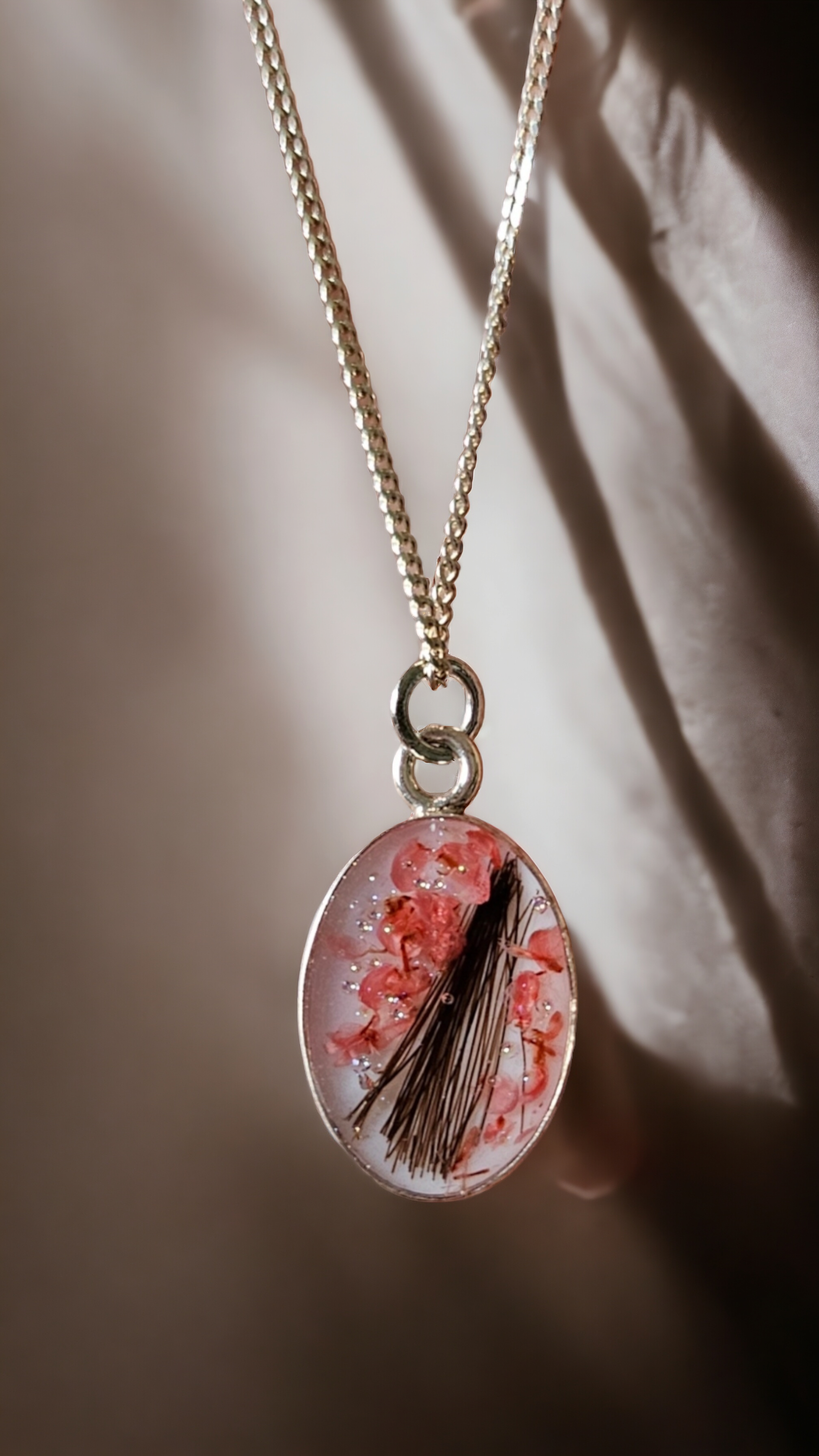 Real animal love "Oval necklace" dog, cat, horse, rabbit...