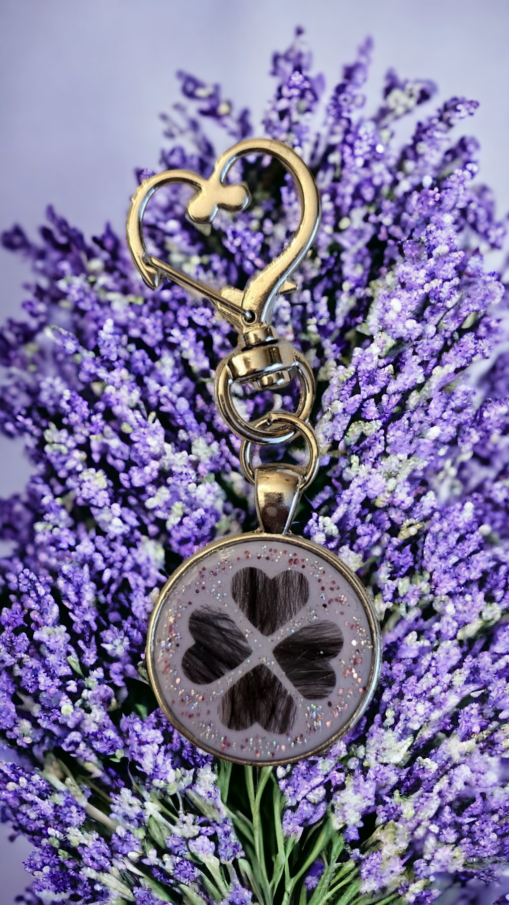 Pendant "4er Herzglück" dog, cat, horse, rabbit