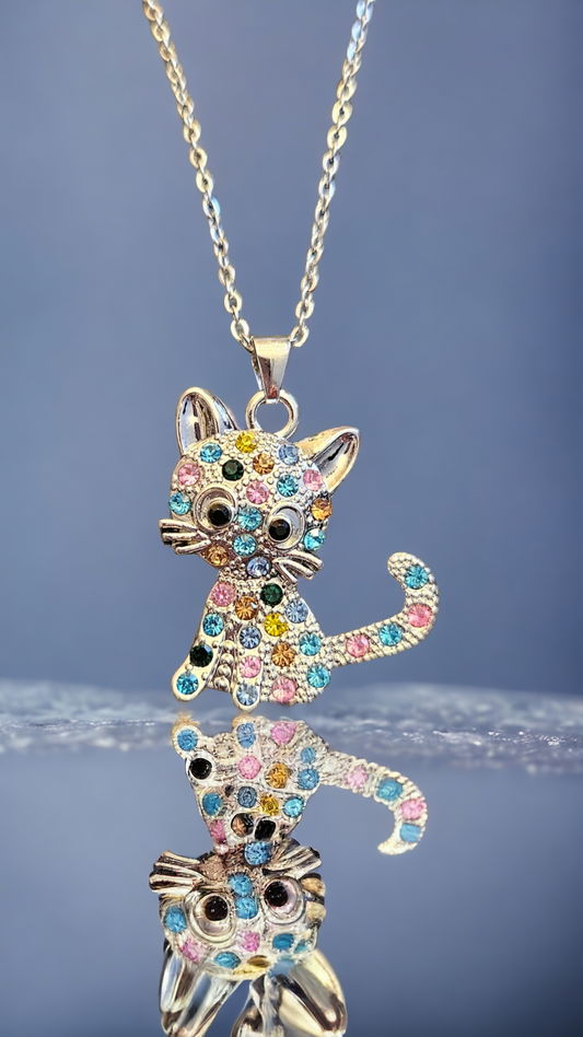 Fashion jewelry necklace "Cat" for children