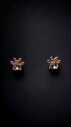 Ohrstecker "Edelstein Pfötchen" rosegold
