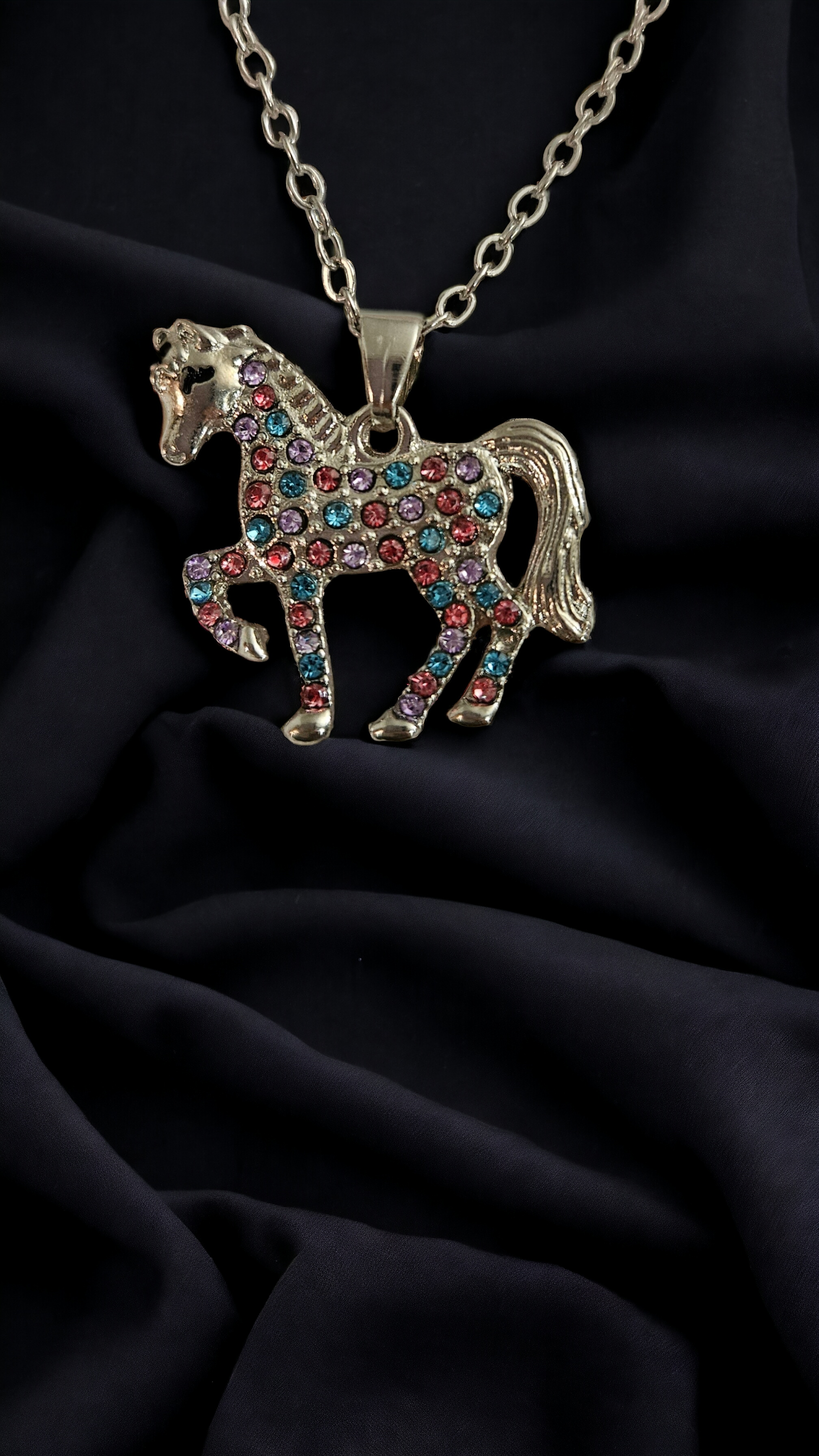 Modeschmuck Halskette "Pferd"
