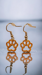 Modeschmuck Strass Ohrringe "Pfötchen" vier verschiedene Farben