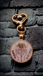 Pendant "Heart in hand", dog, cat, rabbit ...