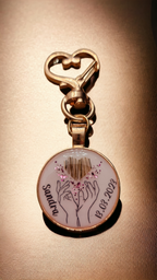 Pendant "Heart in hand", dog, cat, rabbit ...