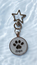 Pendant "Double Heart Happiness" dog, cat, rabbit ...