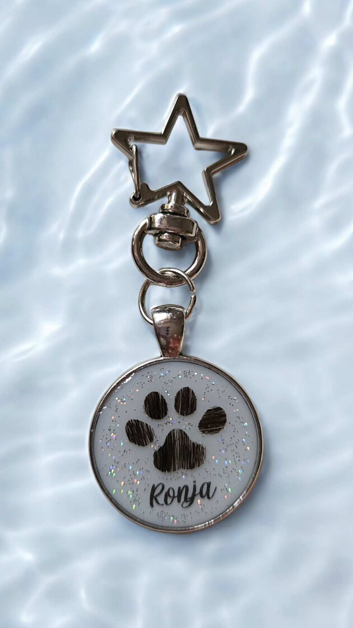 Pendant "Double Heart Happiness" dog, cat, rabbit ...
