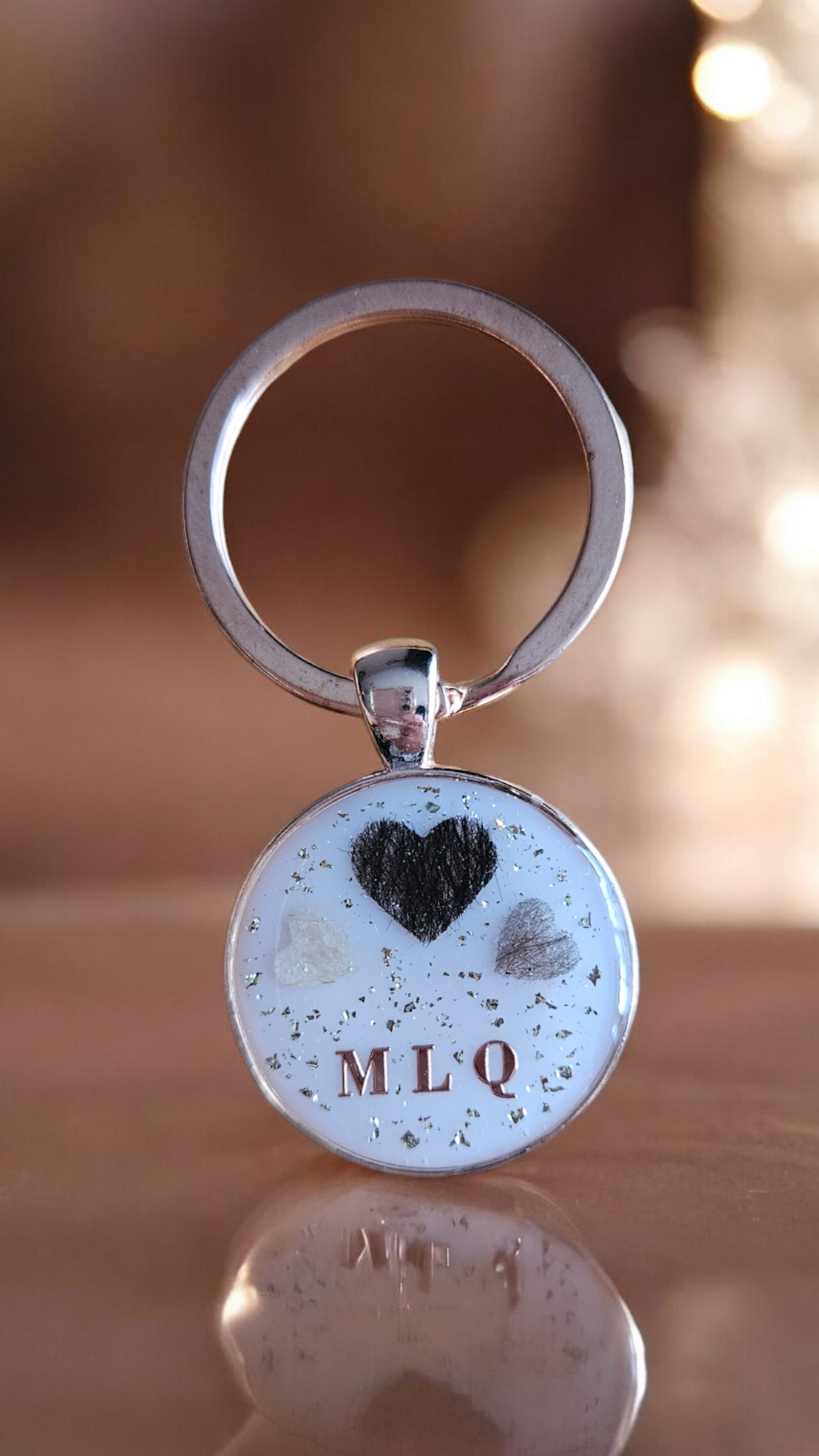 Pendant "Double Heart Happiness" dog, cat, rabbit ...