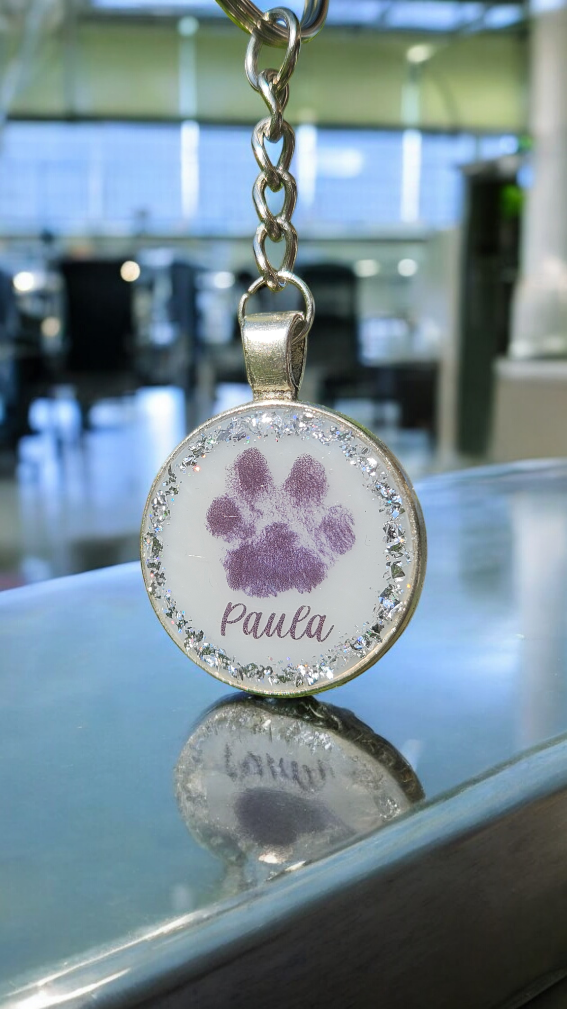 Pendant "Double Heart Happiness" dog, cat, rabbit ...