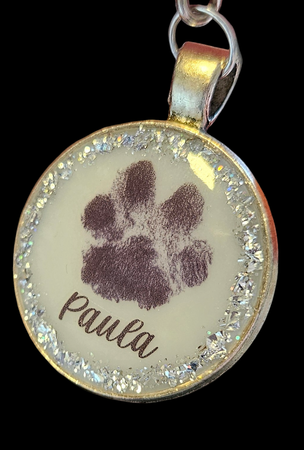 Pendant "Double Heart Happiness" dog, cat, rabbit ...