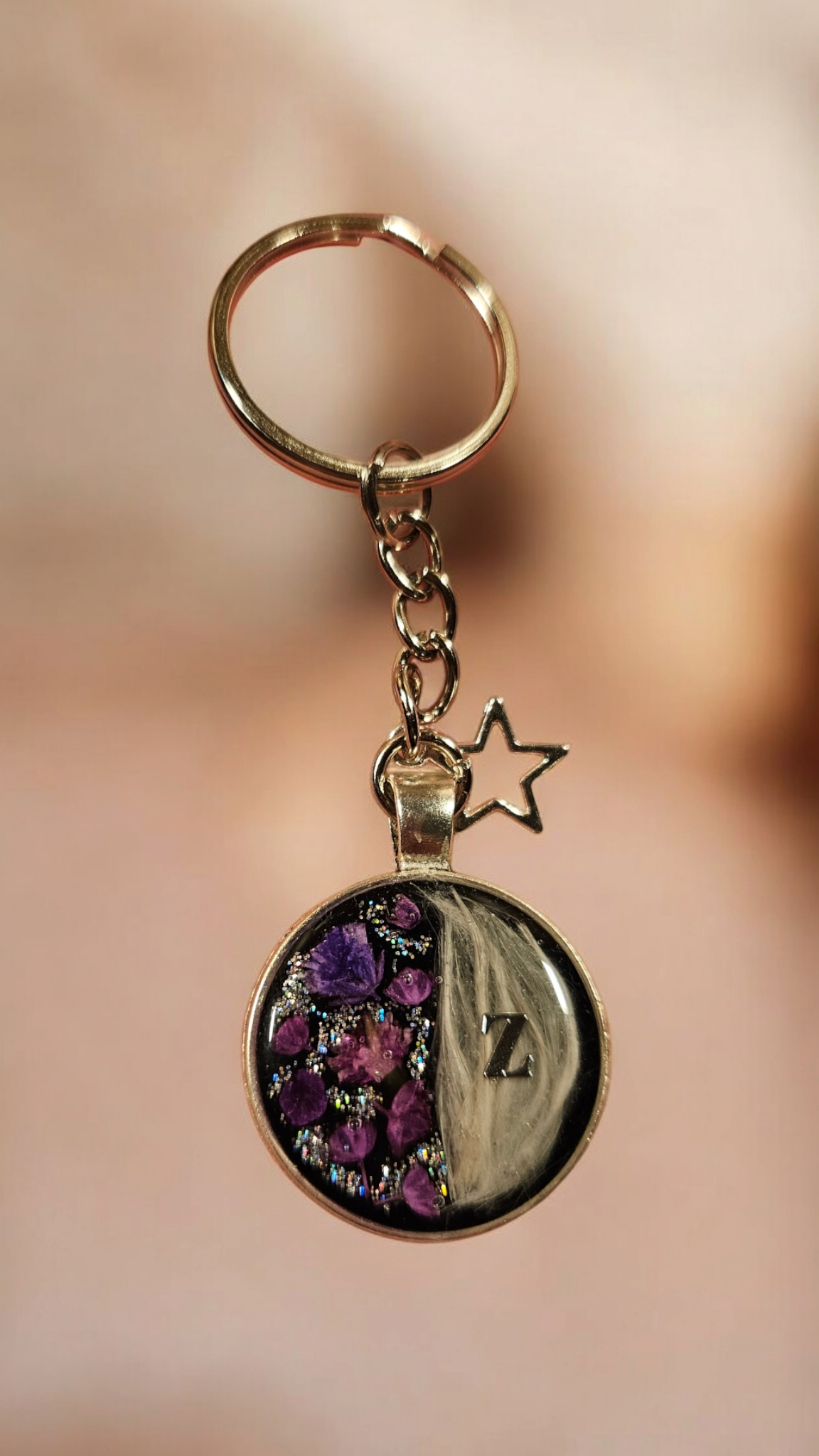 Pendant "Wild Hair" Round, Dog, Cat, Horse, Rabbit ...