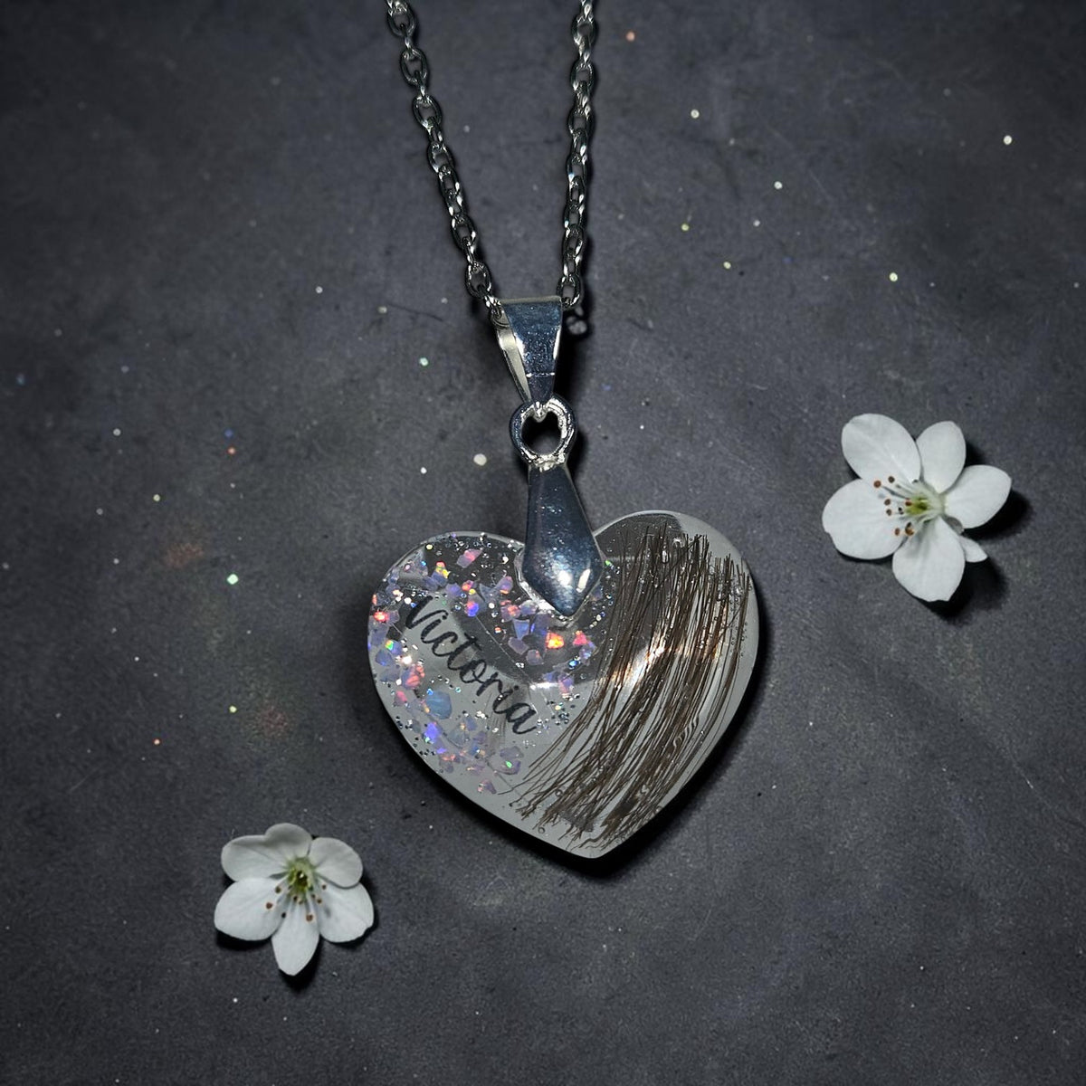 Kette "Opal Diamant Liebe"