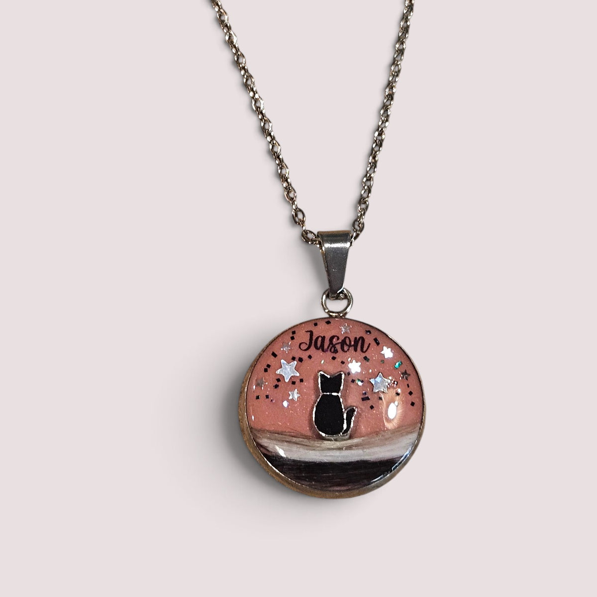 Necklace cat "Black or White"