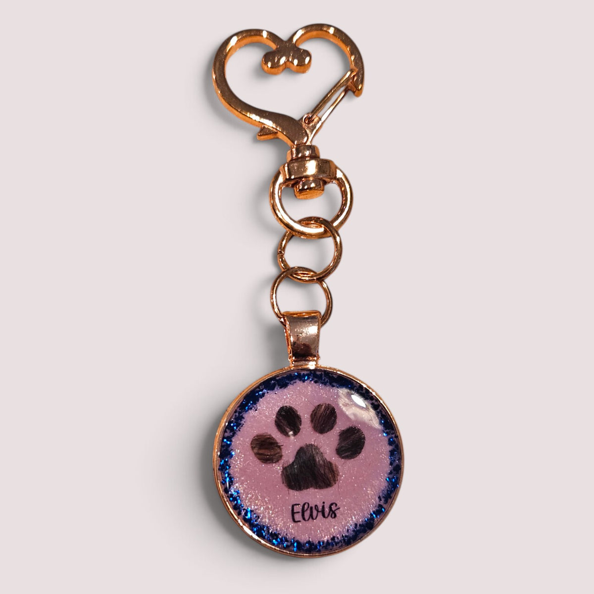 Pendant "Double Heart Happiness" dog, cat, rabbit ...