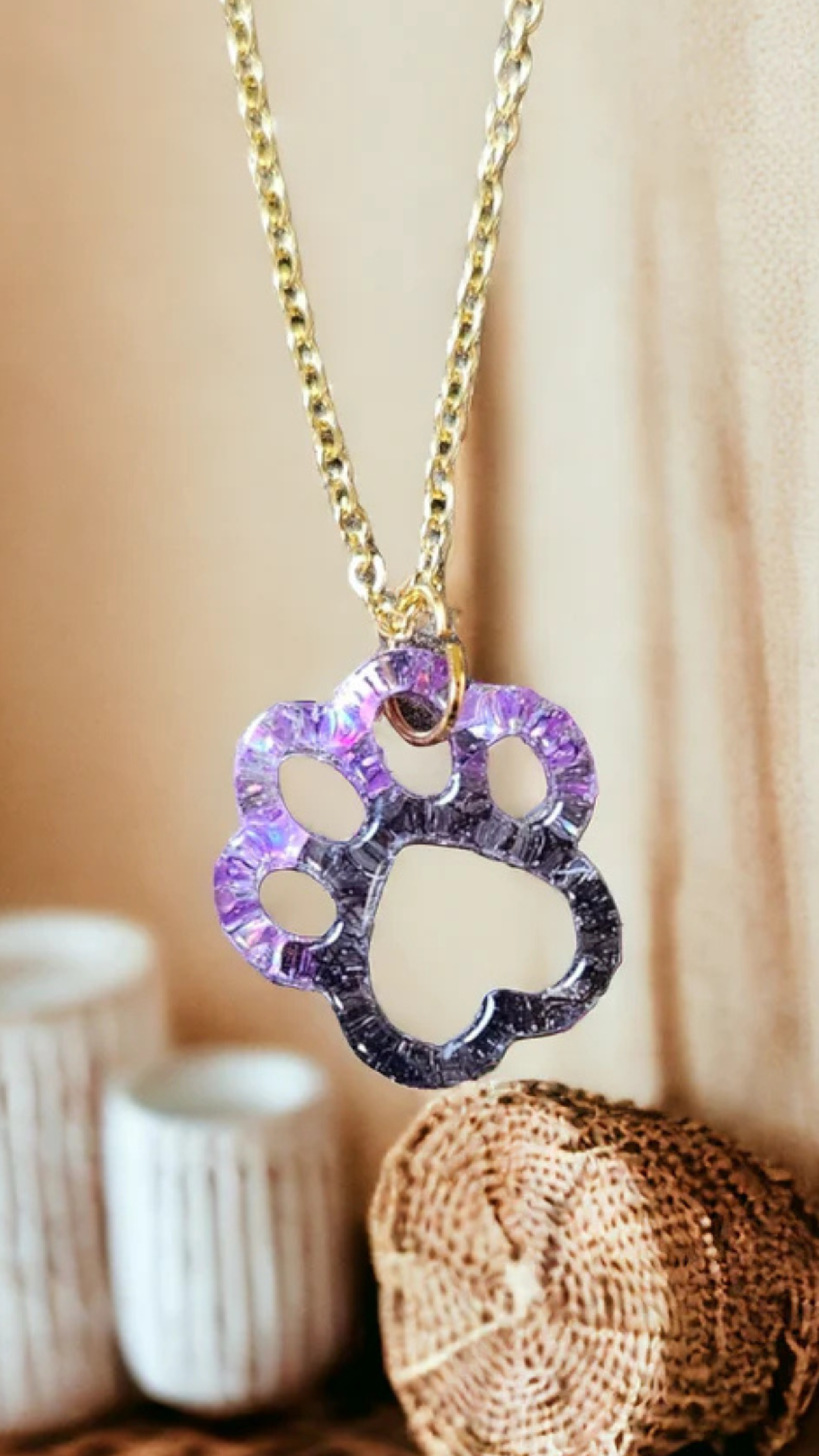 Necklace "Paws" ..also for children