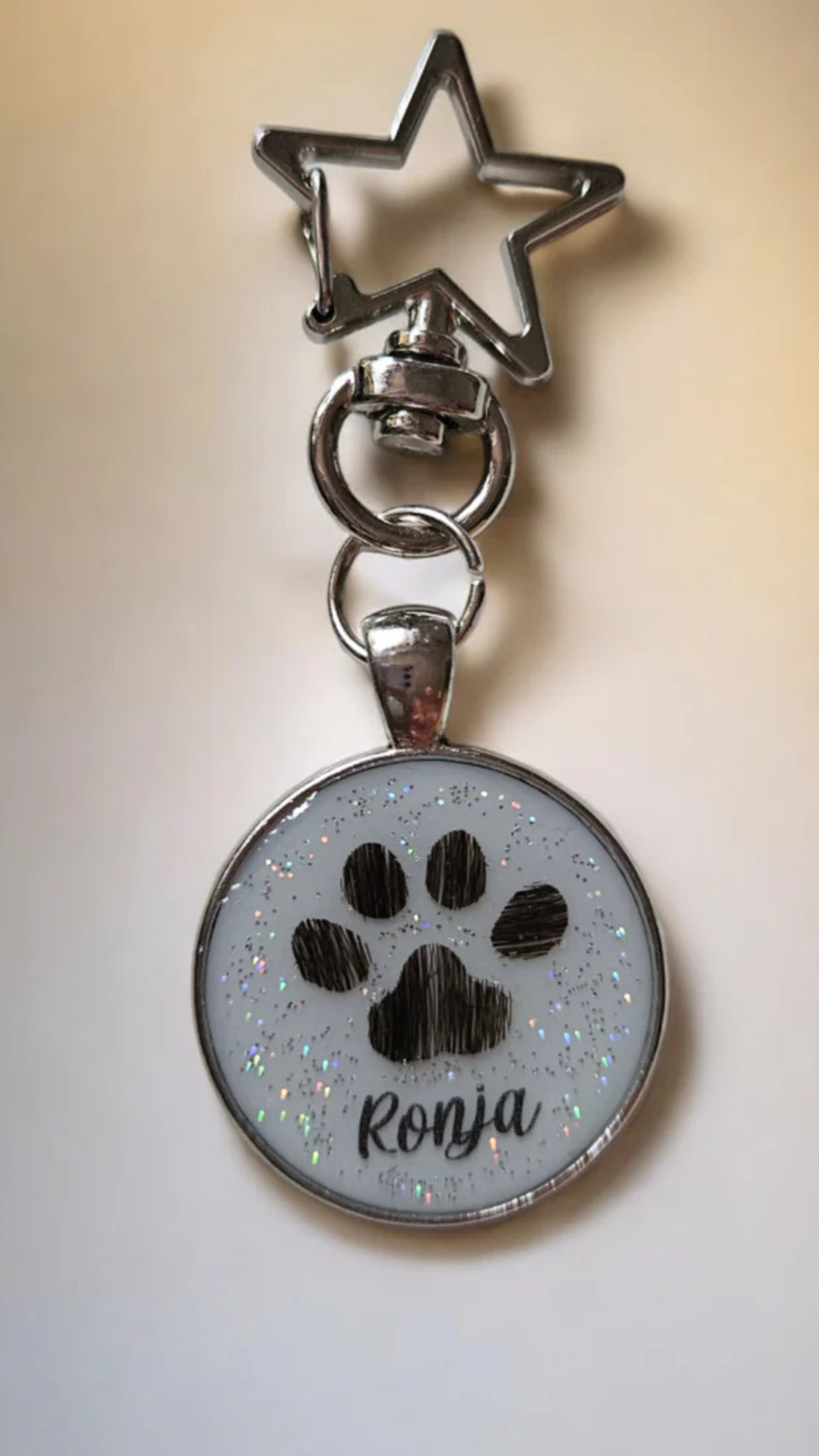 Pendant "Double Heart Happiness" dog, cat, rabbit ...