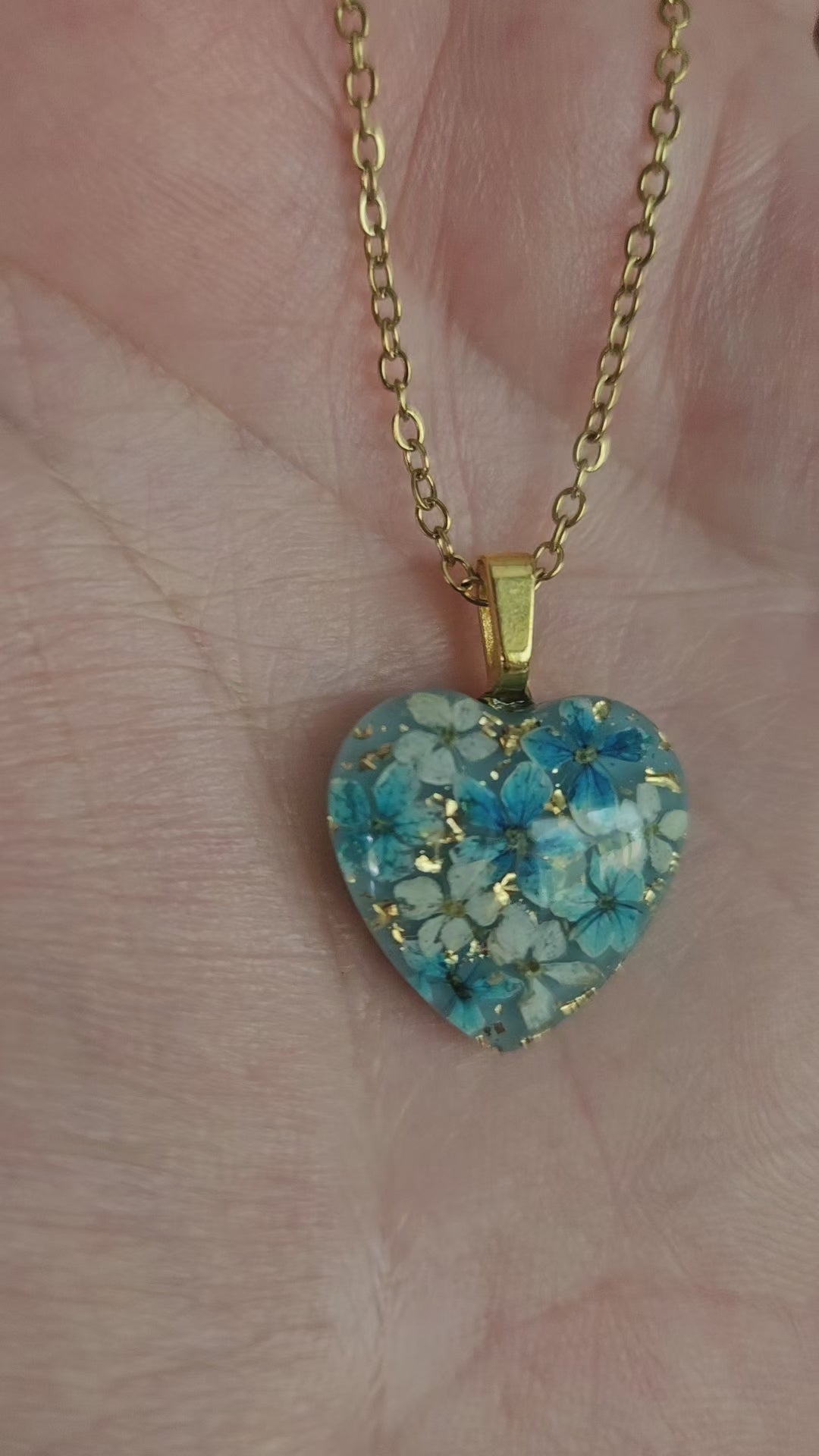 Kette "Blumenherz" ohne Haare