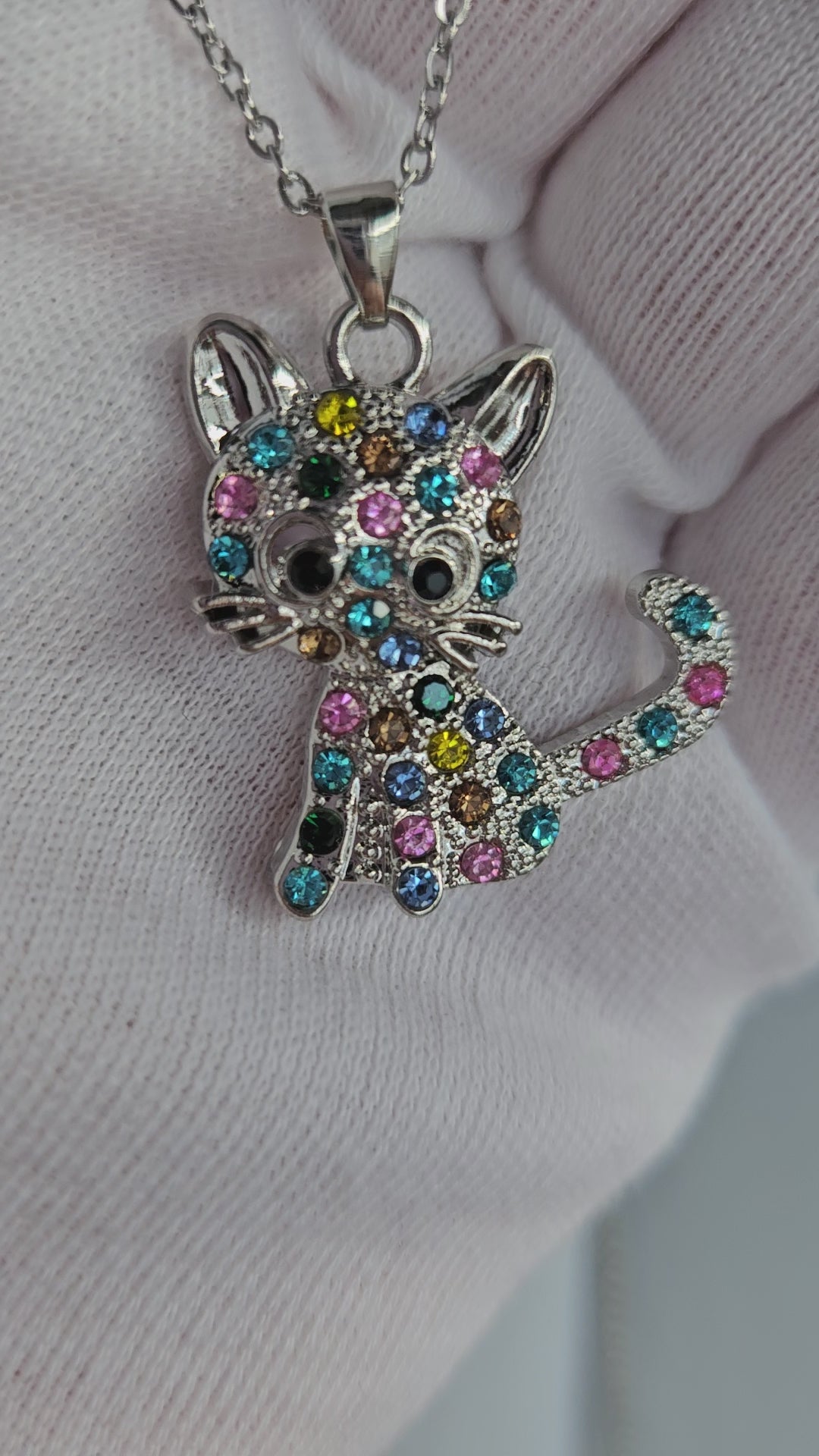 Modeschmuck Halskette "Katze"