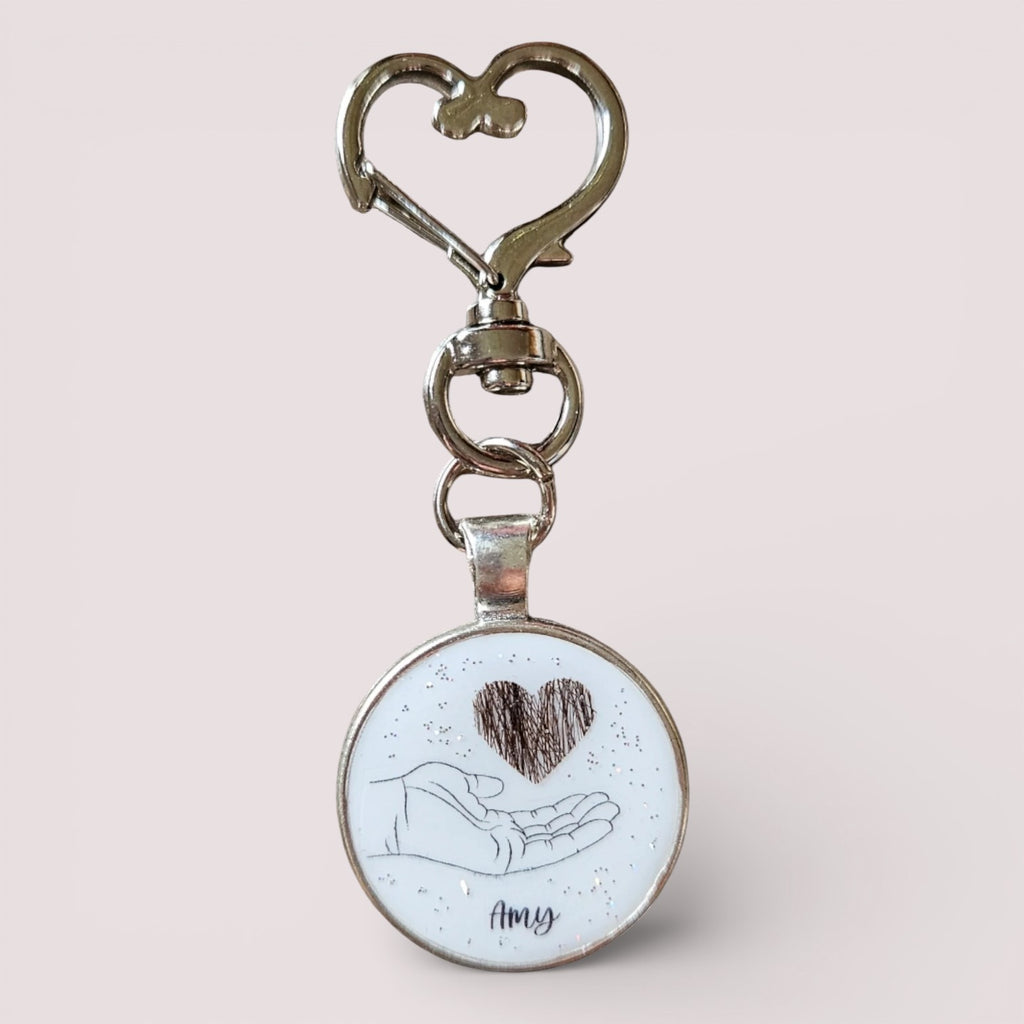 Schlüsselanhänger "Herz in der Hand"