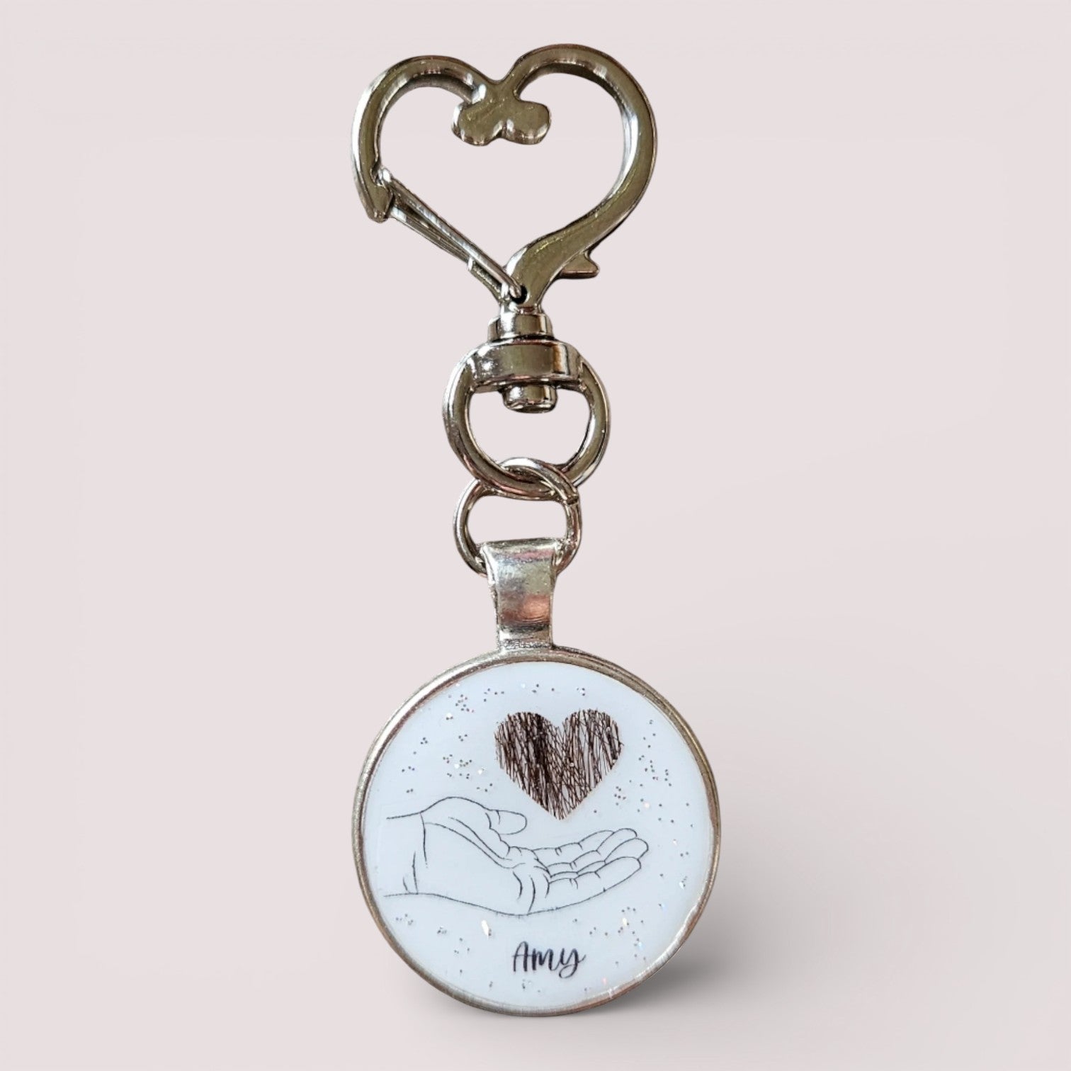 Schlüsselanhänger "Herz in der Hand"