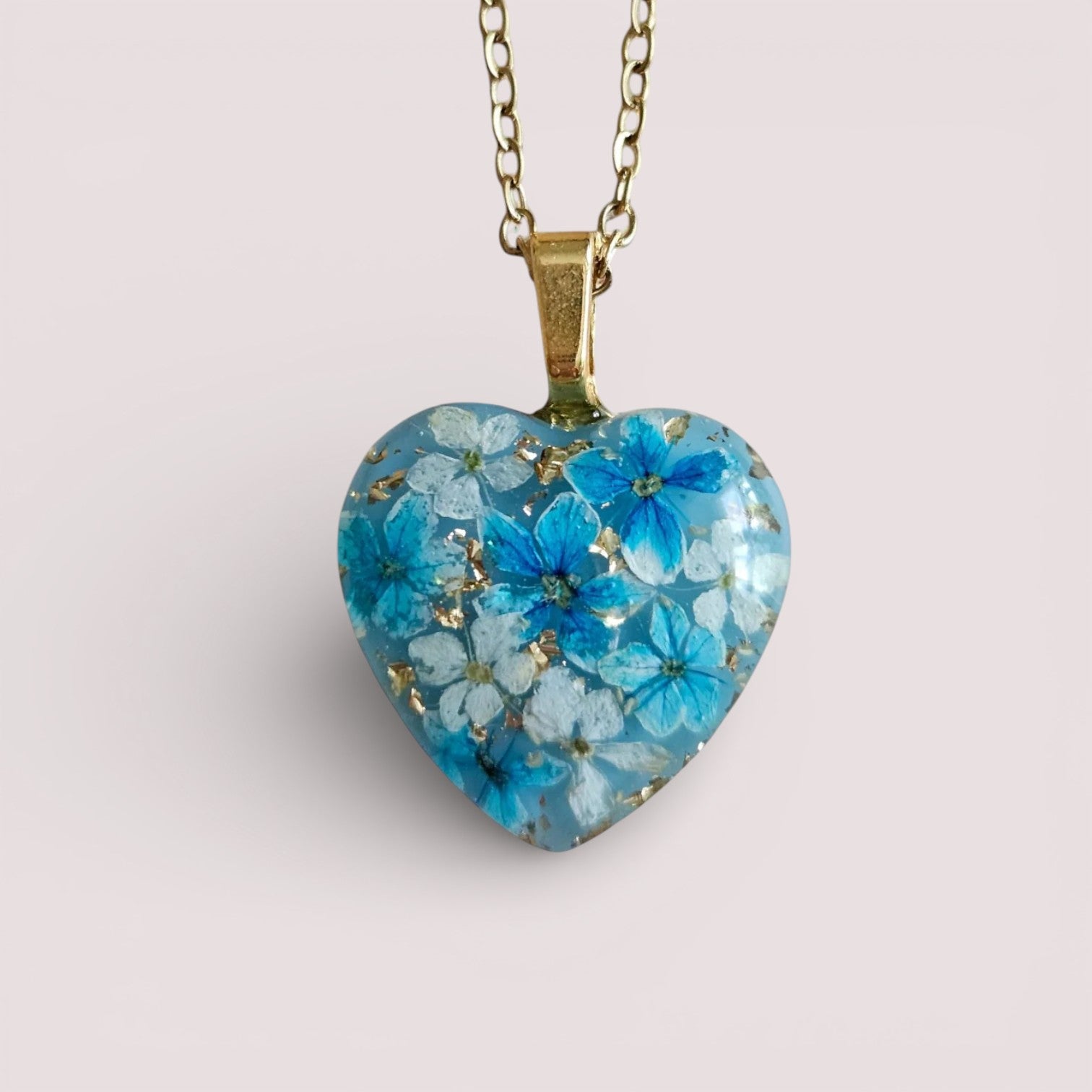 Kette "Blumenherz" ohne Haare