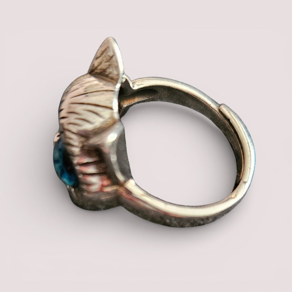 Ring for cat lovers, children, adjustable. Fashion jewelry