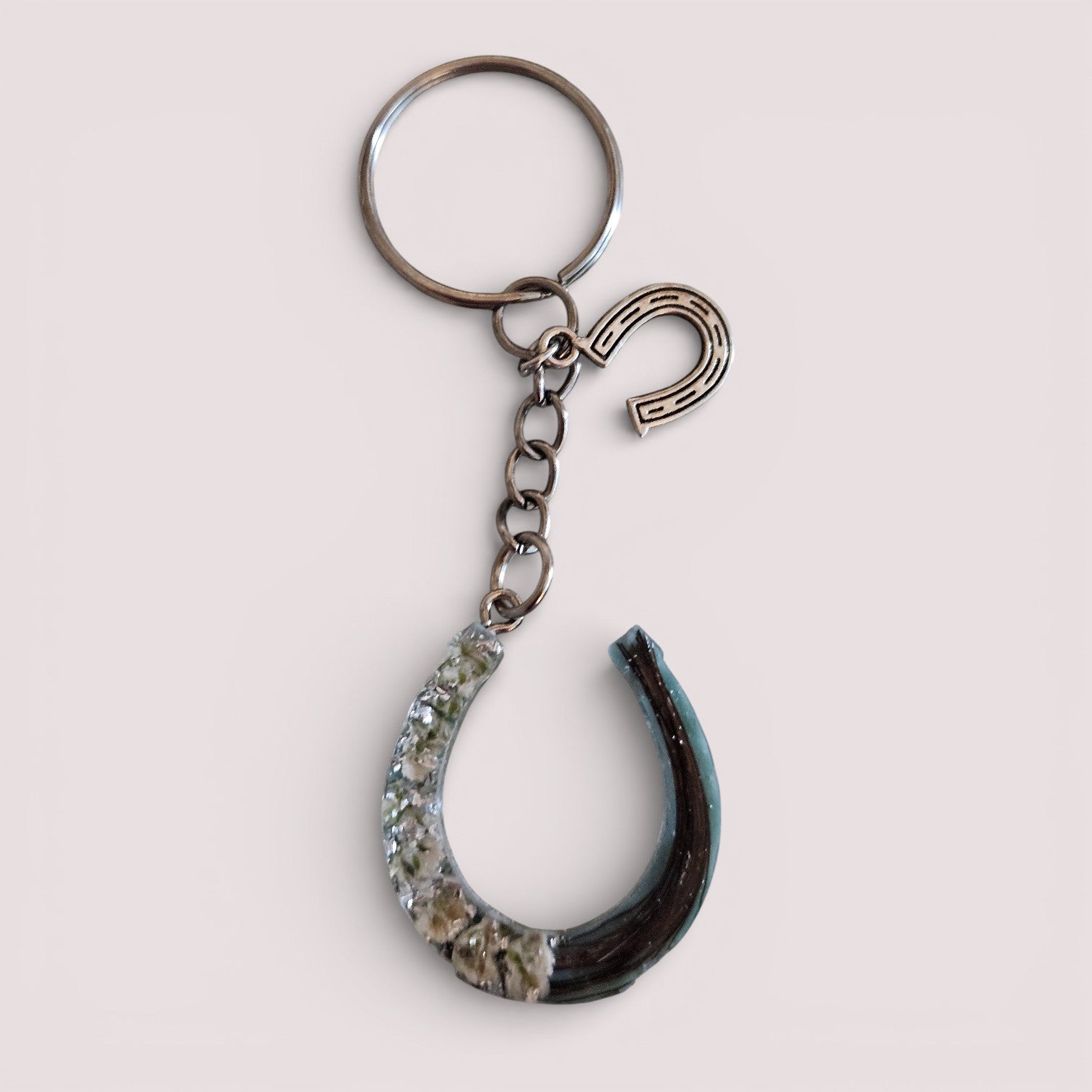 Schlüsselanhänger "Blumen-Hufeisen"