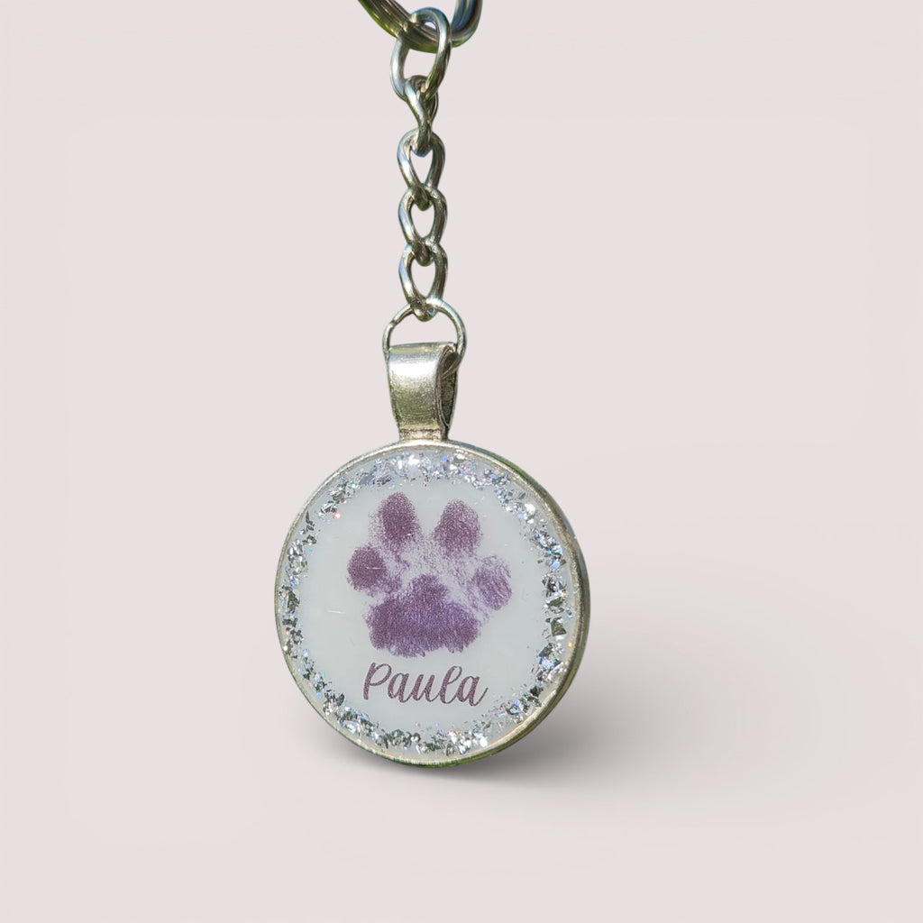 Schlüsselanhänger "Pfötchenliebe" original Pfotenabdruck deines Tieres