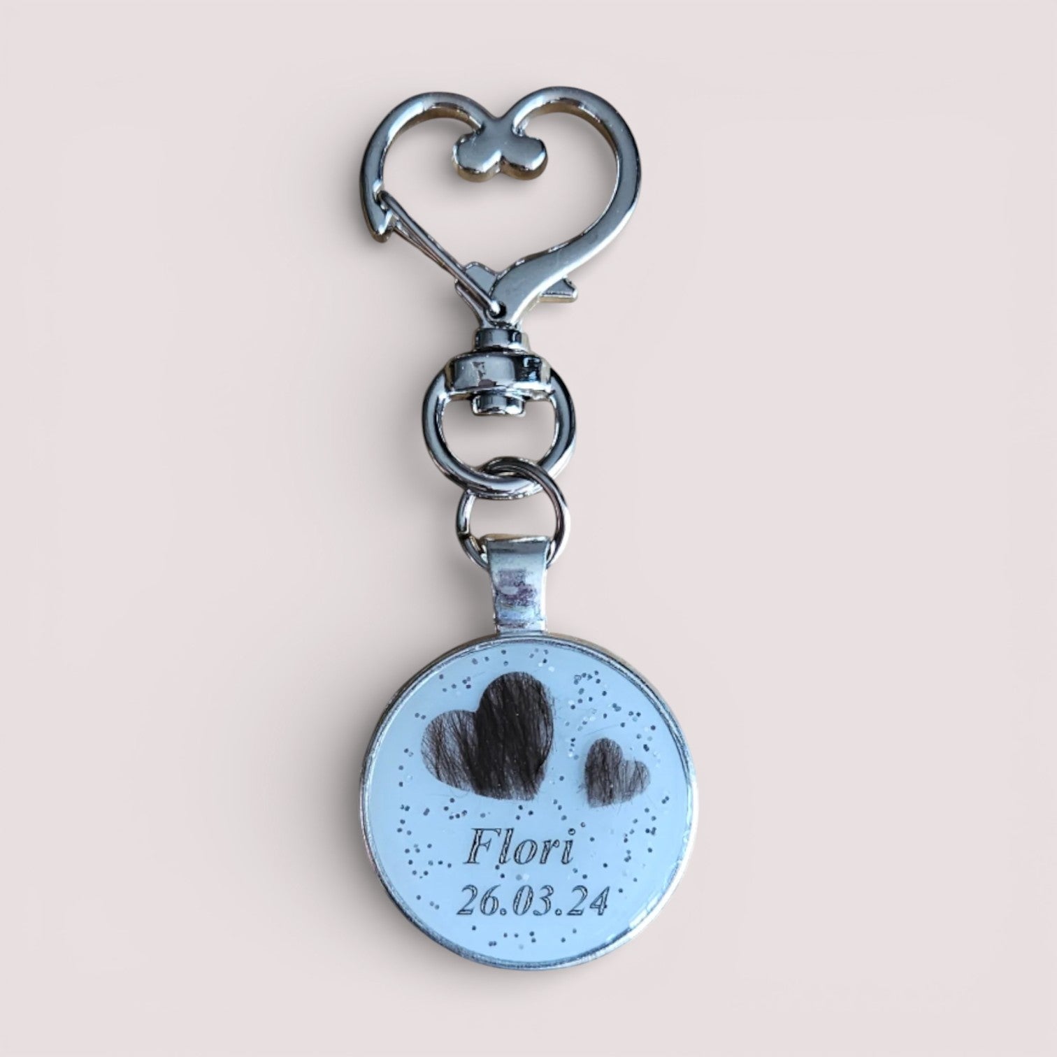 Schlüsselanhänger "Herzglück"