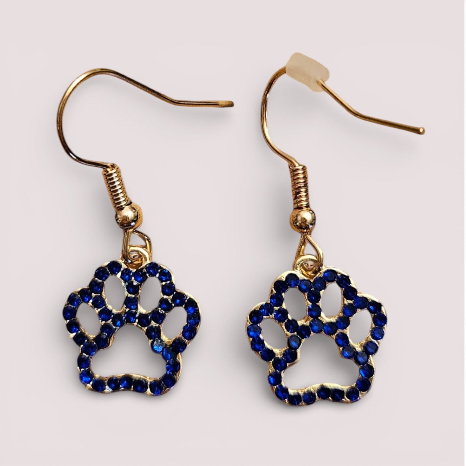 Modeschmuck Strass Ohrringe "Pfötchen" vier verschiedene Farben