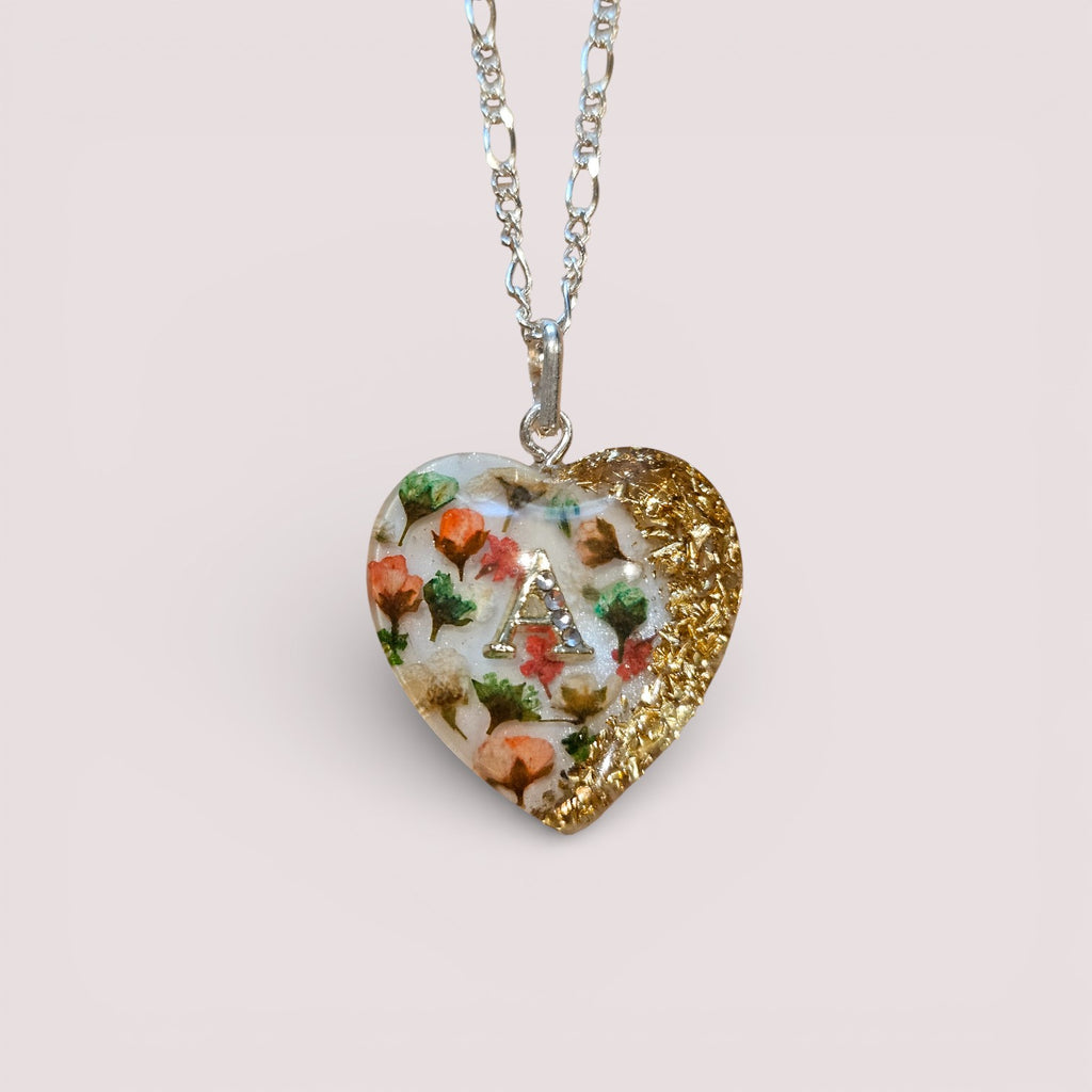 Kette "Blumenherz" ohne Haare