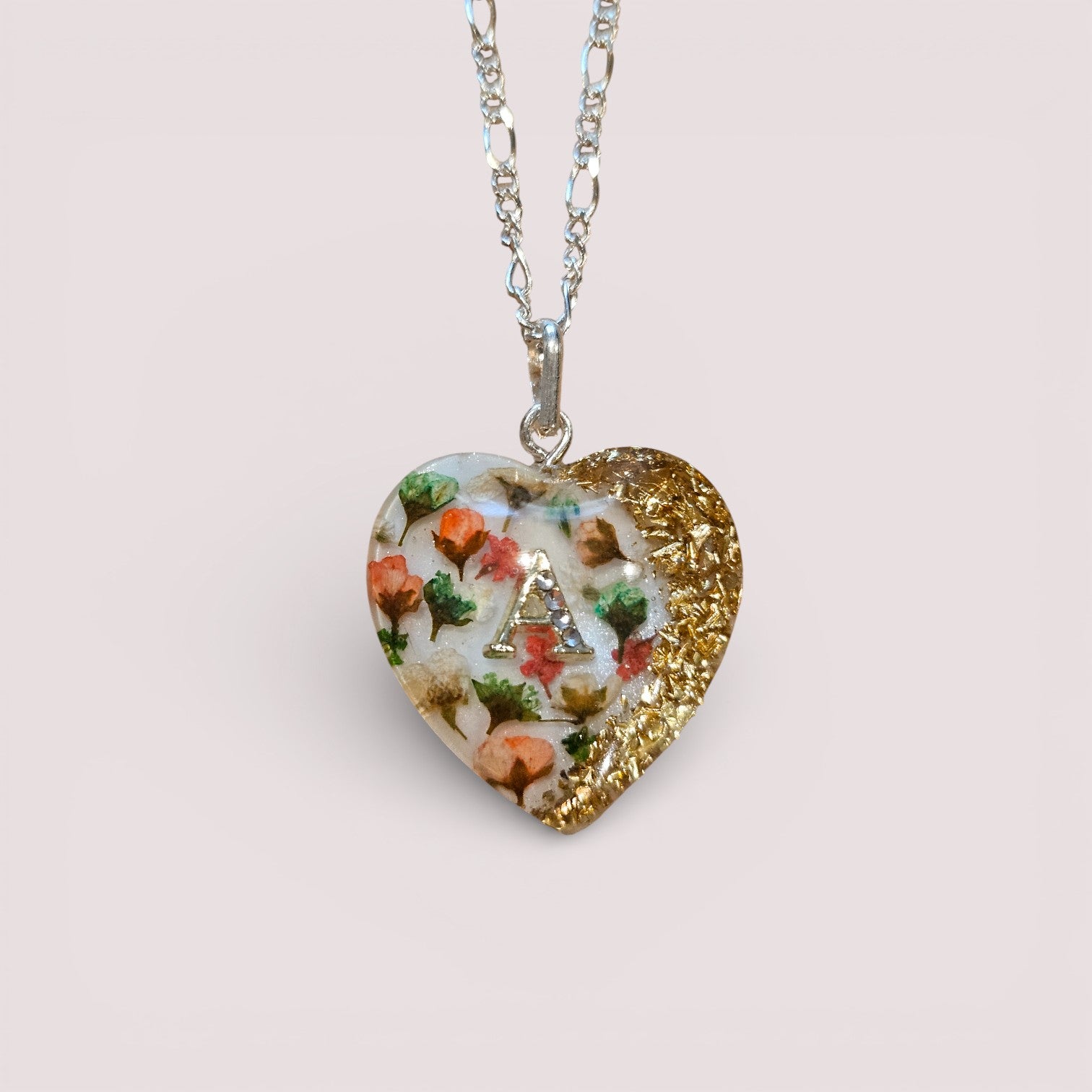 Kette "Blumenherz" ohne Haare