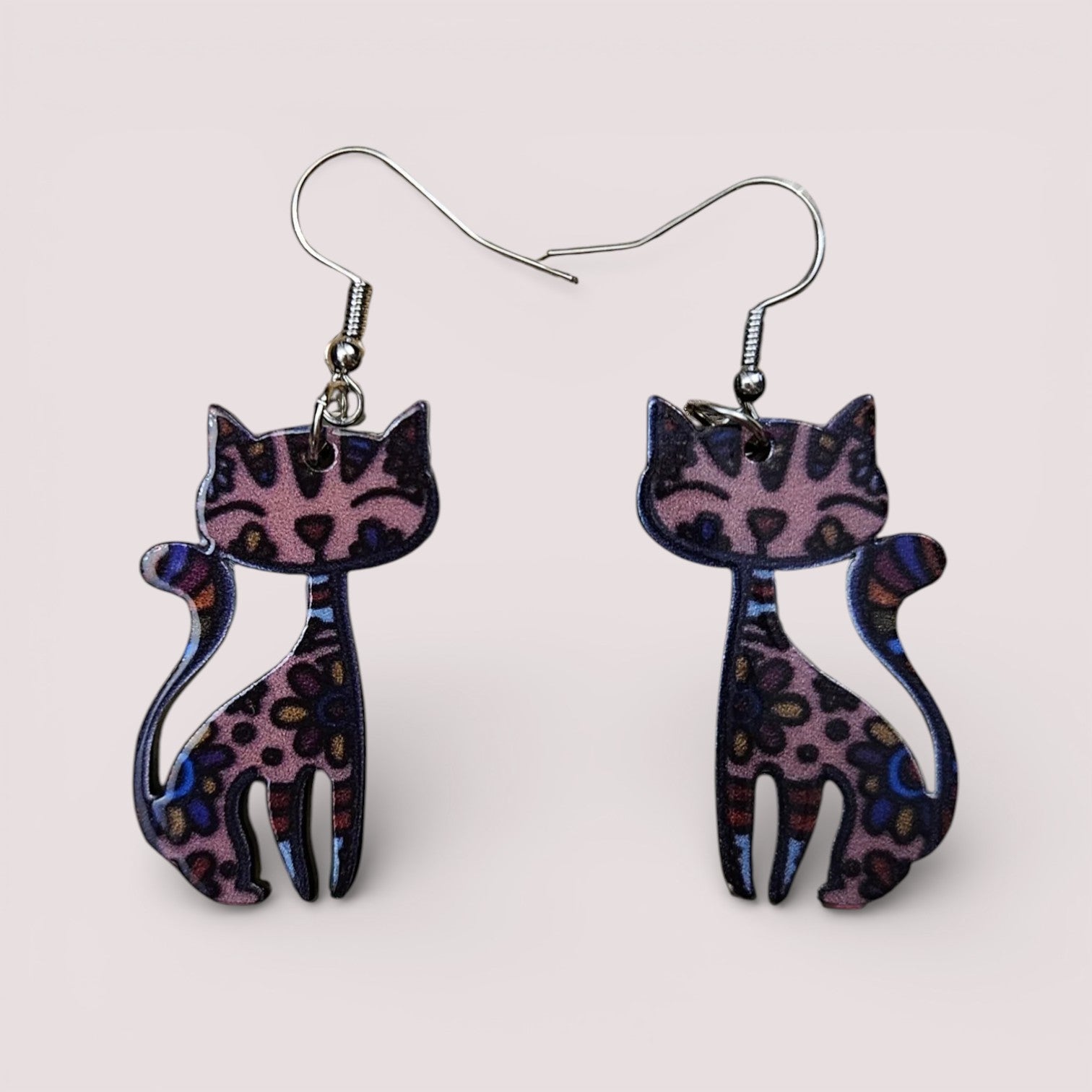 Ohrringe "Katze" Acryl