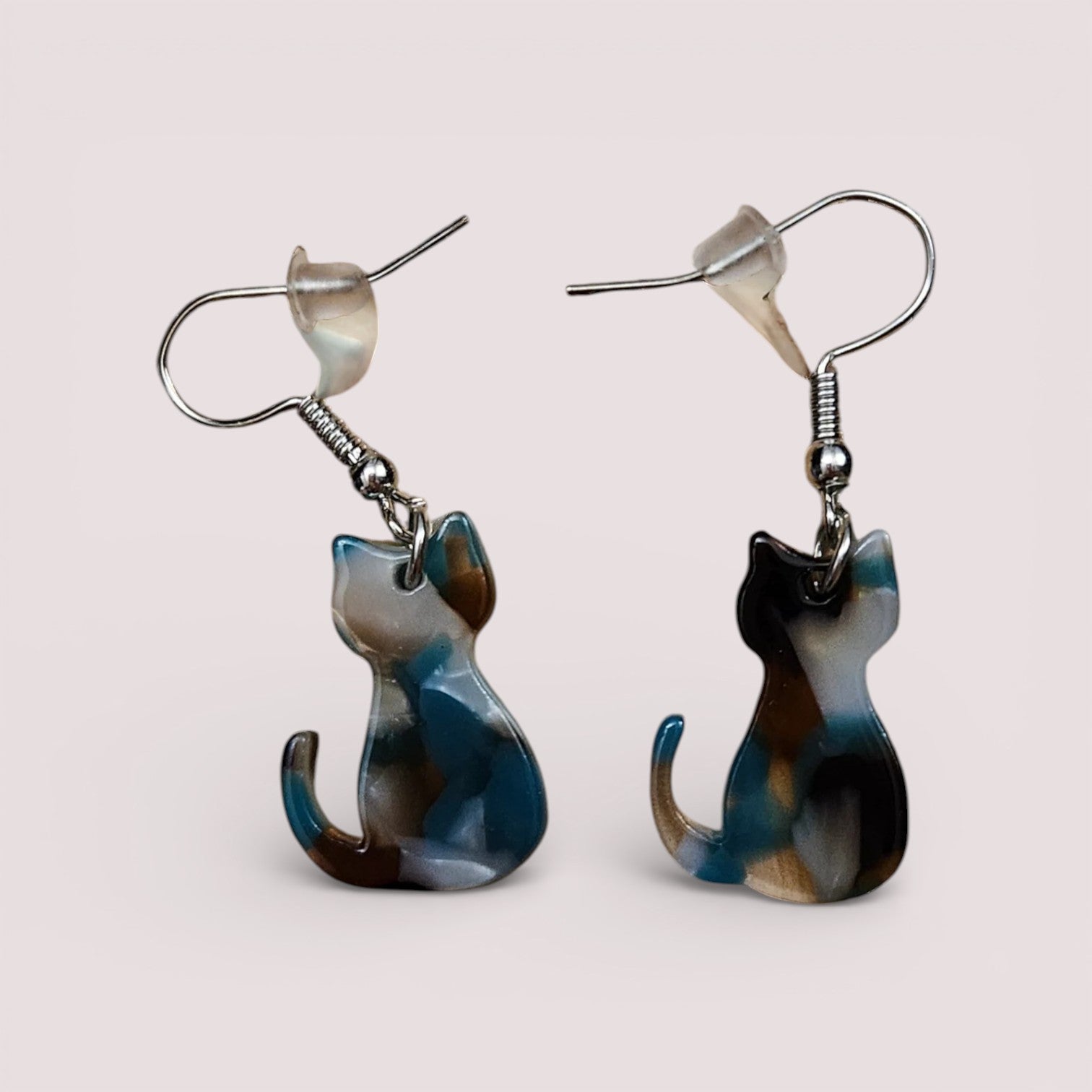 Ohrringe "Katze" Acryl, Retro